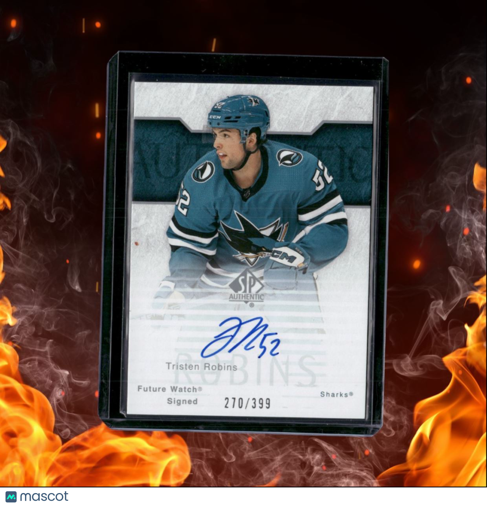 2023-24 SP Authentic Tristen Robins Retro Future Watch Rookie Auto 270/399