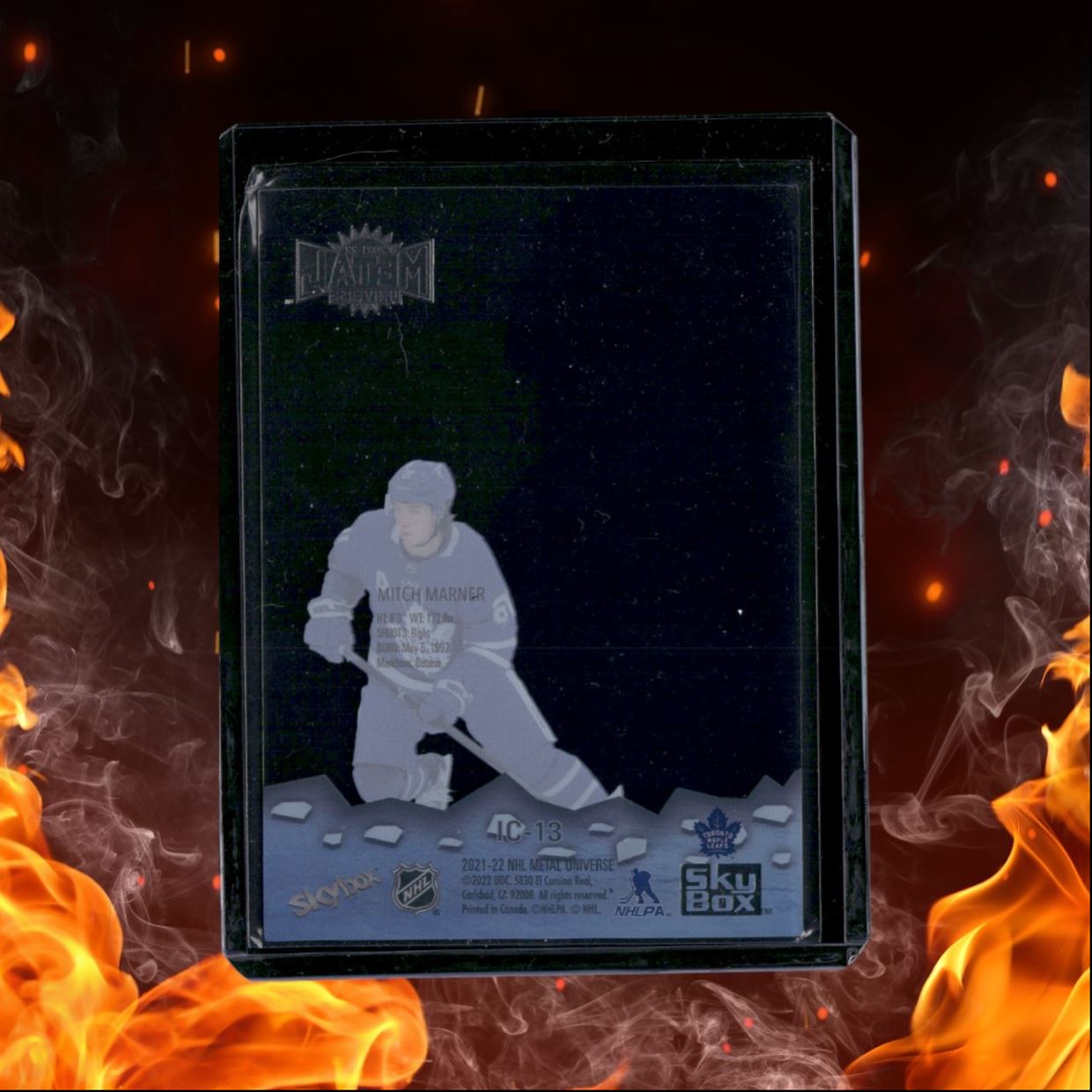 2021-22 SkyBox Metal Universe Mitch Marner Ice Carvings Clear #IC-13