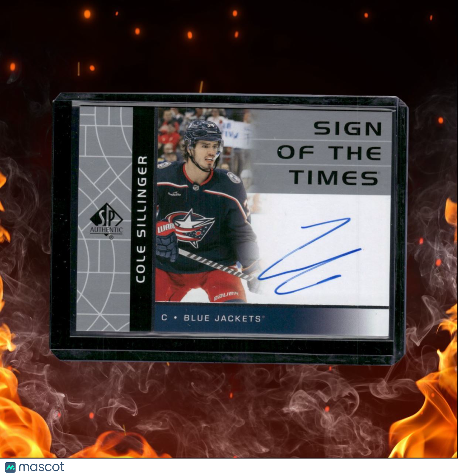 2022-23 SP Authentic Cole Sillinger Sign of the Times Auto #RSOTT-CS