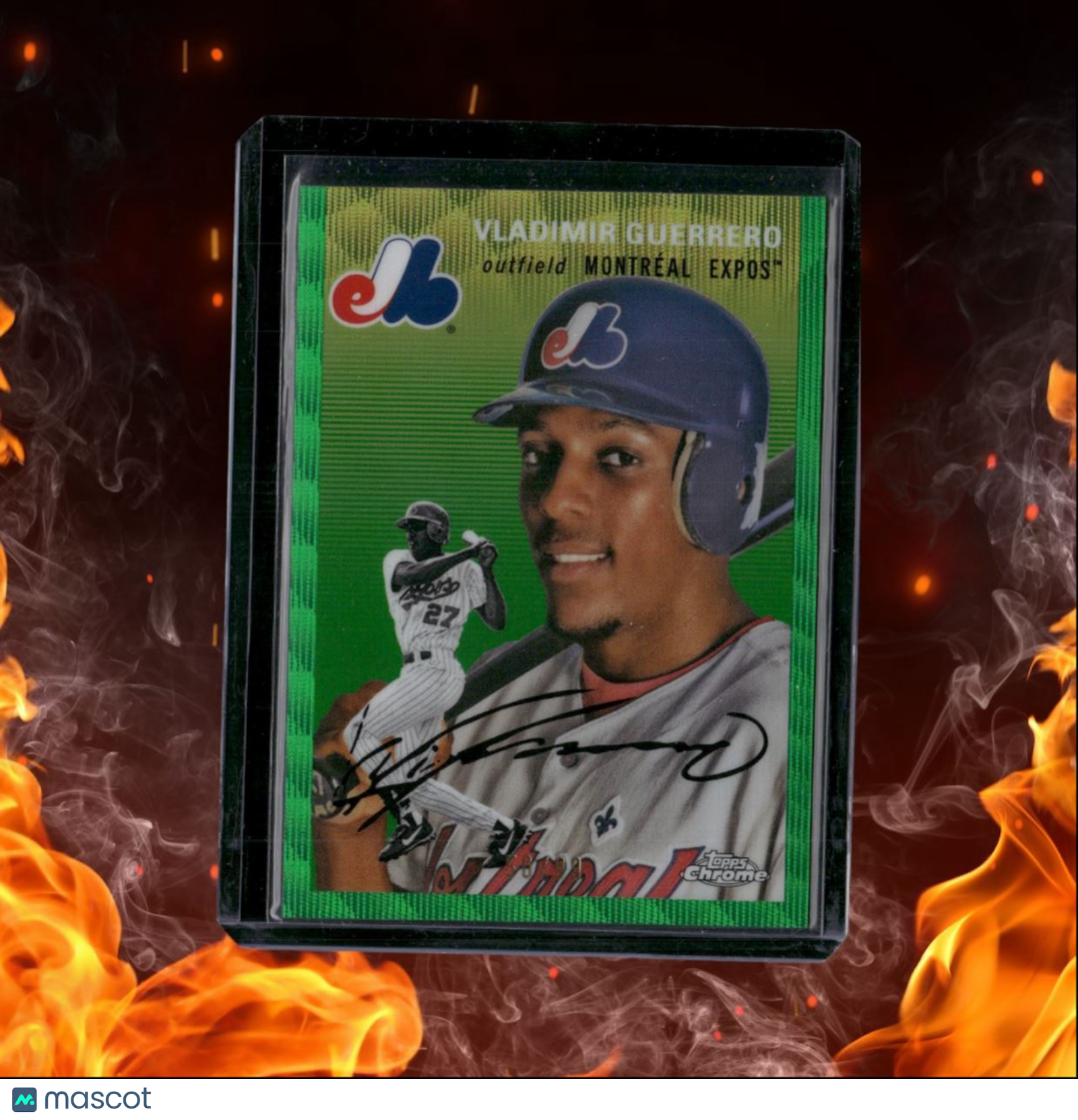 2023 Topps Chrome Platinum Anniversary Vladimir Guerrero SR. Green Shimmer