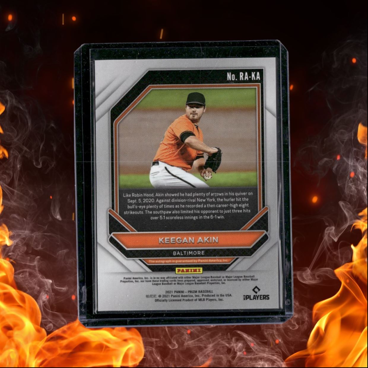 2021 Panini Prizm Baseball Keegan Akin Rookie Auto #RA-KA