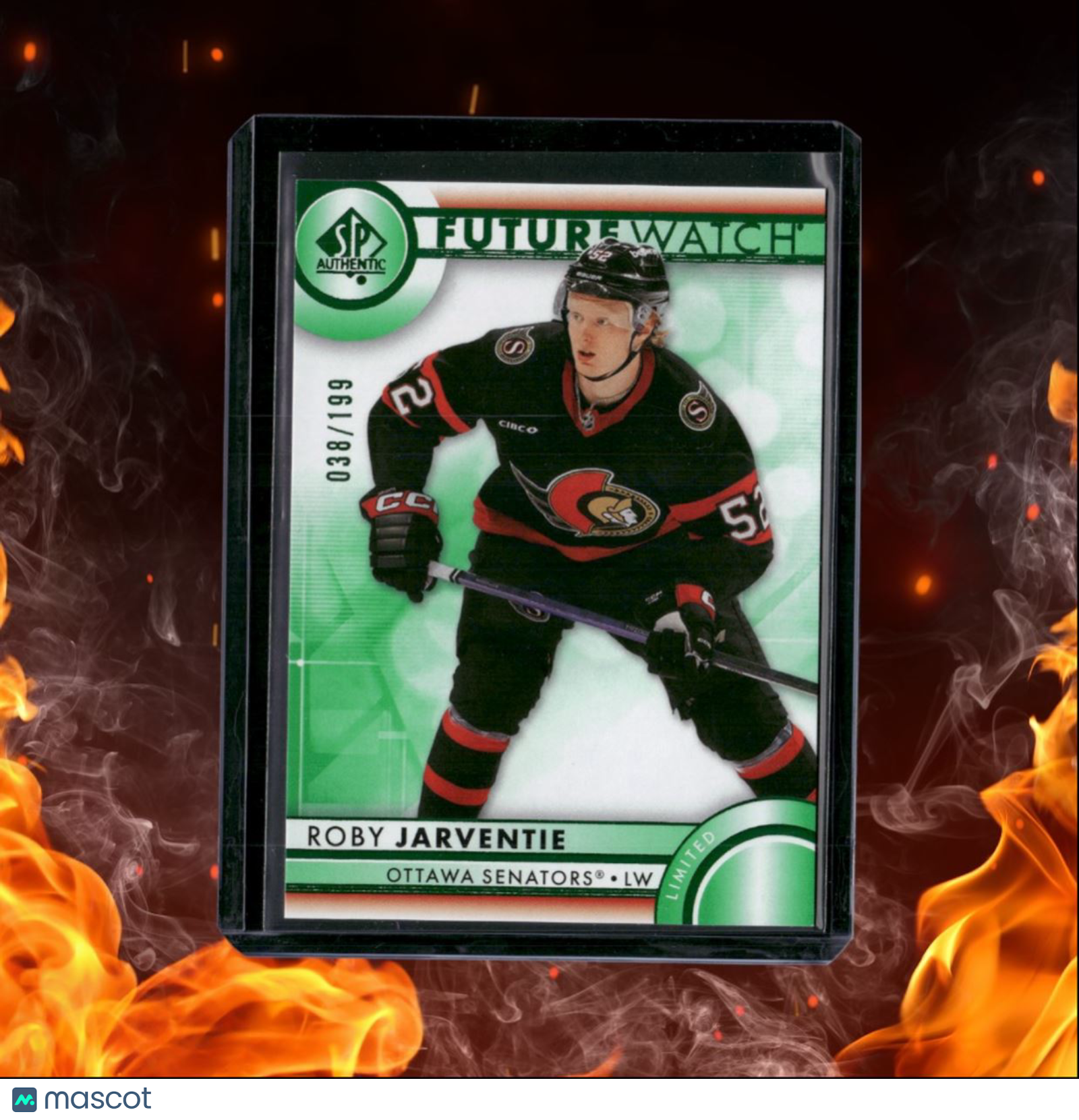 2023-24 SP Authentic Roby Jarventie Future Watch Green Rookie 038/199 #173