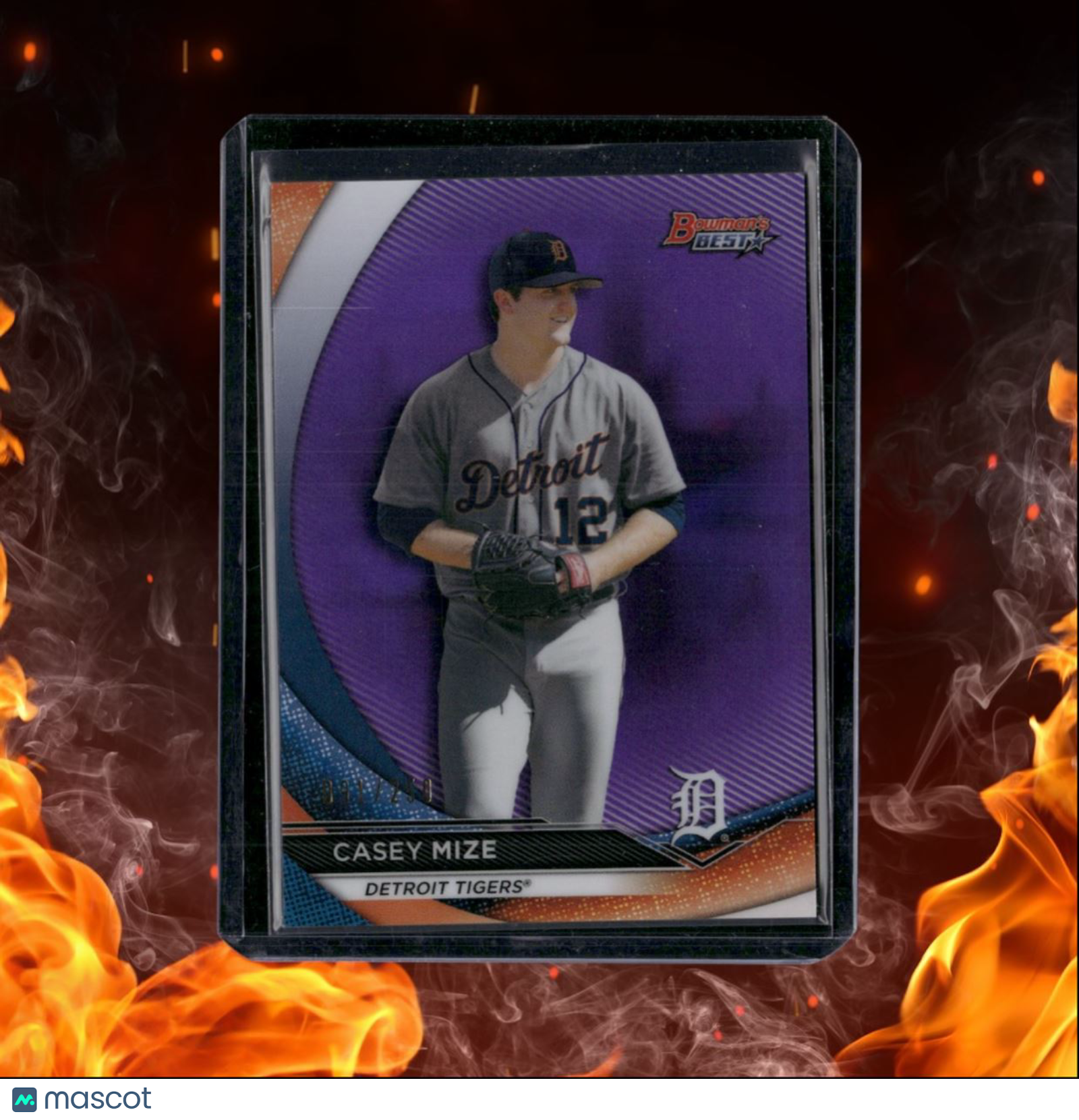 2020 Bowman's Best Casey Mize Top Prospects Purple Refractor 091/250 #TP-4