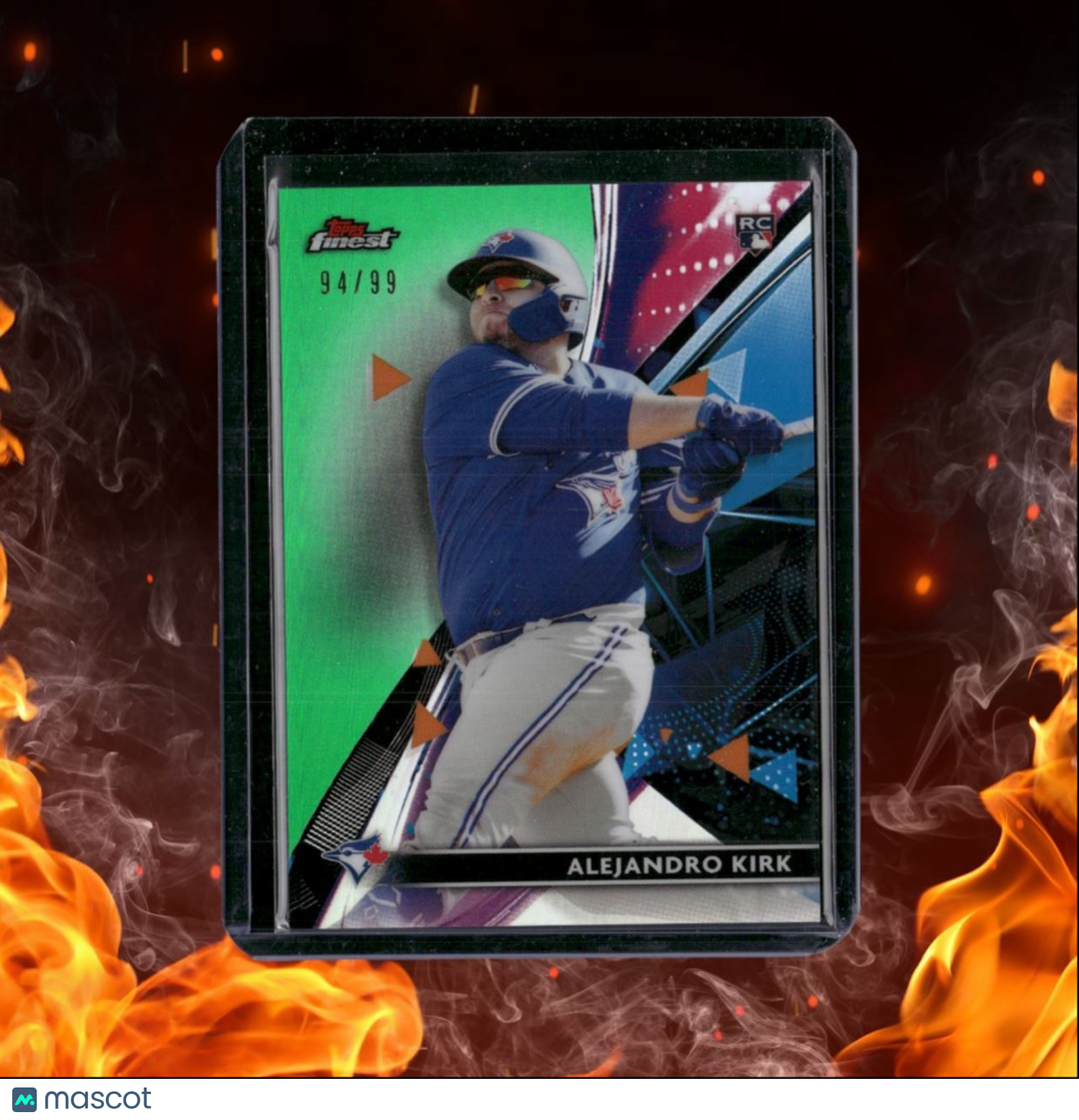 2021 Topps Finest Alejandro Kirk Green Refractor Rookie 94/99 #74