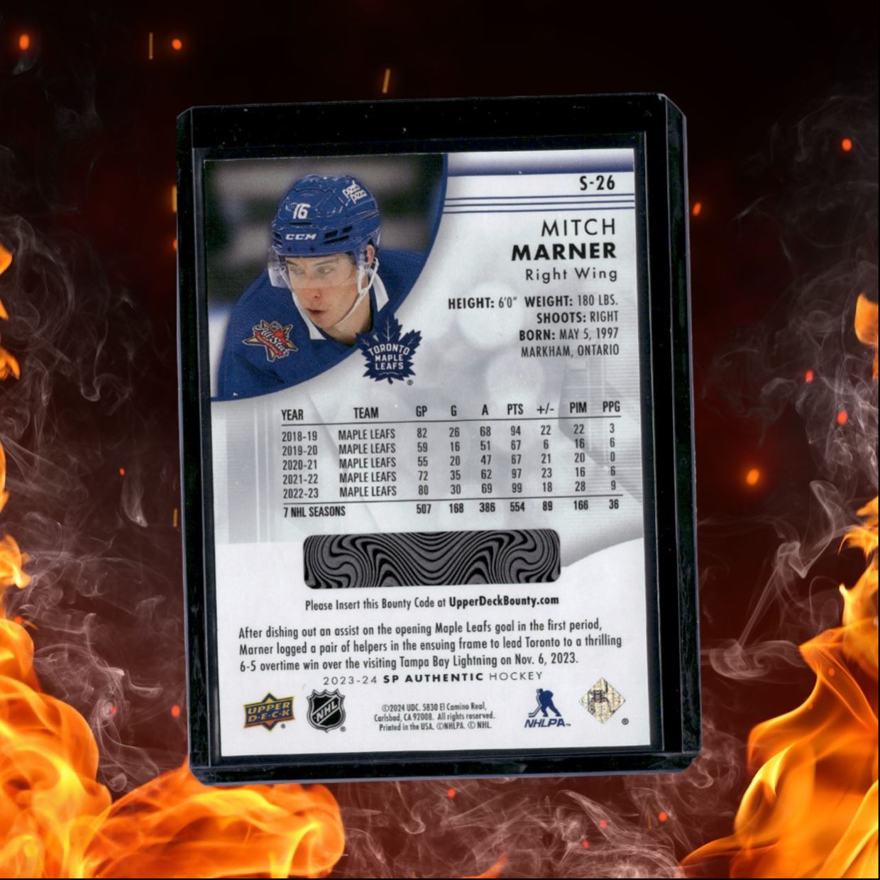 2023-24 SP Authentic Mitch Marner Spectrum FX #S-26