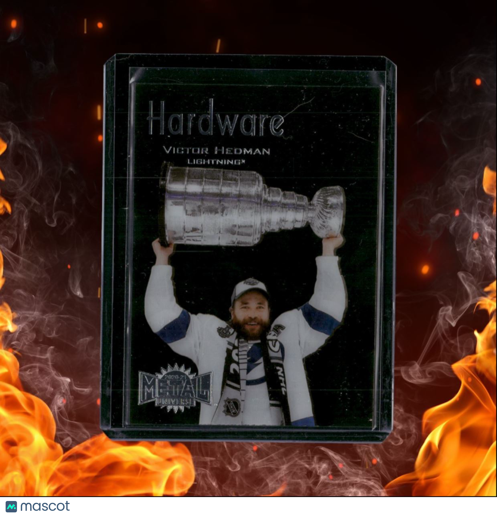2020-21 Skybox Metal Universe Victor Hedman Championship Hardware Acteate #CH-1