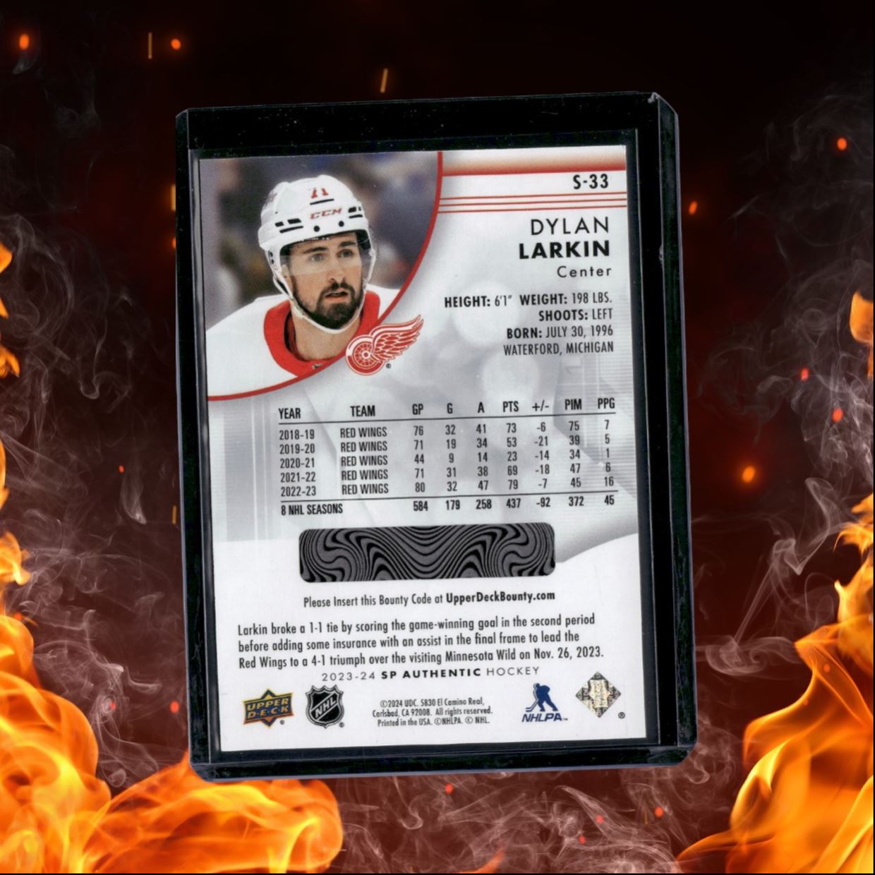 2023-24 SP Authentic Dylan Larkin Spectrum FX #S-33