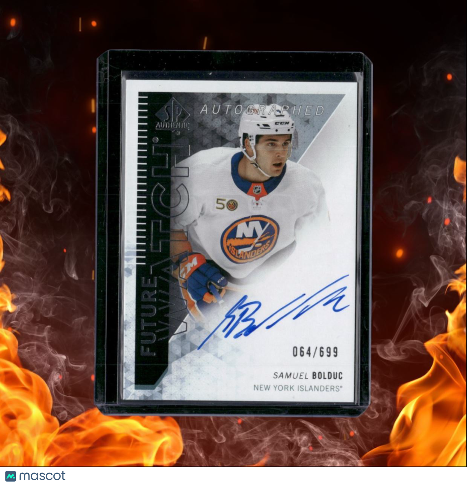 2023-24 SP Authentic Samuel Bolduc Retro Future Watch Rookie Auto 064/699
