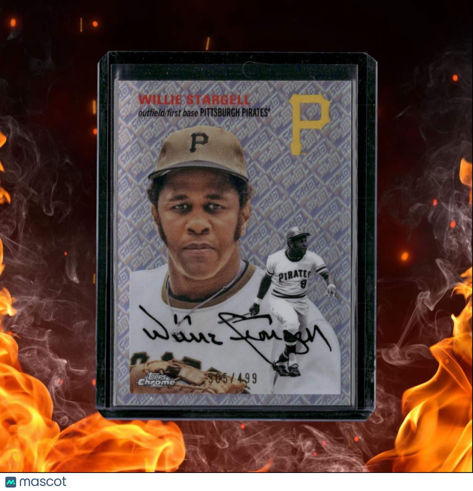 2023 Topps Chrome Platinum Anniversary Willie Stargell Topps Logo Refractor