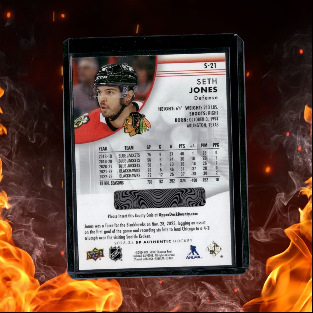 2023-24 SP Authentic Seth Jones Spectrum FX #S-21