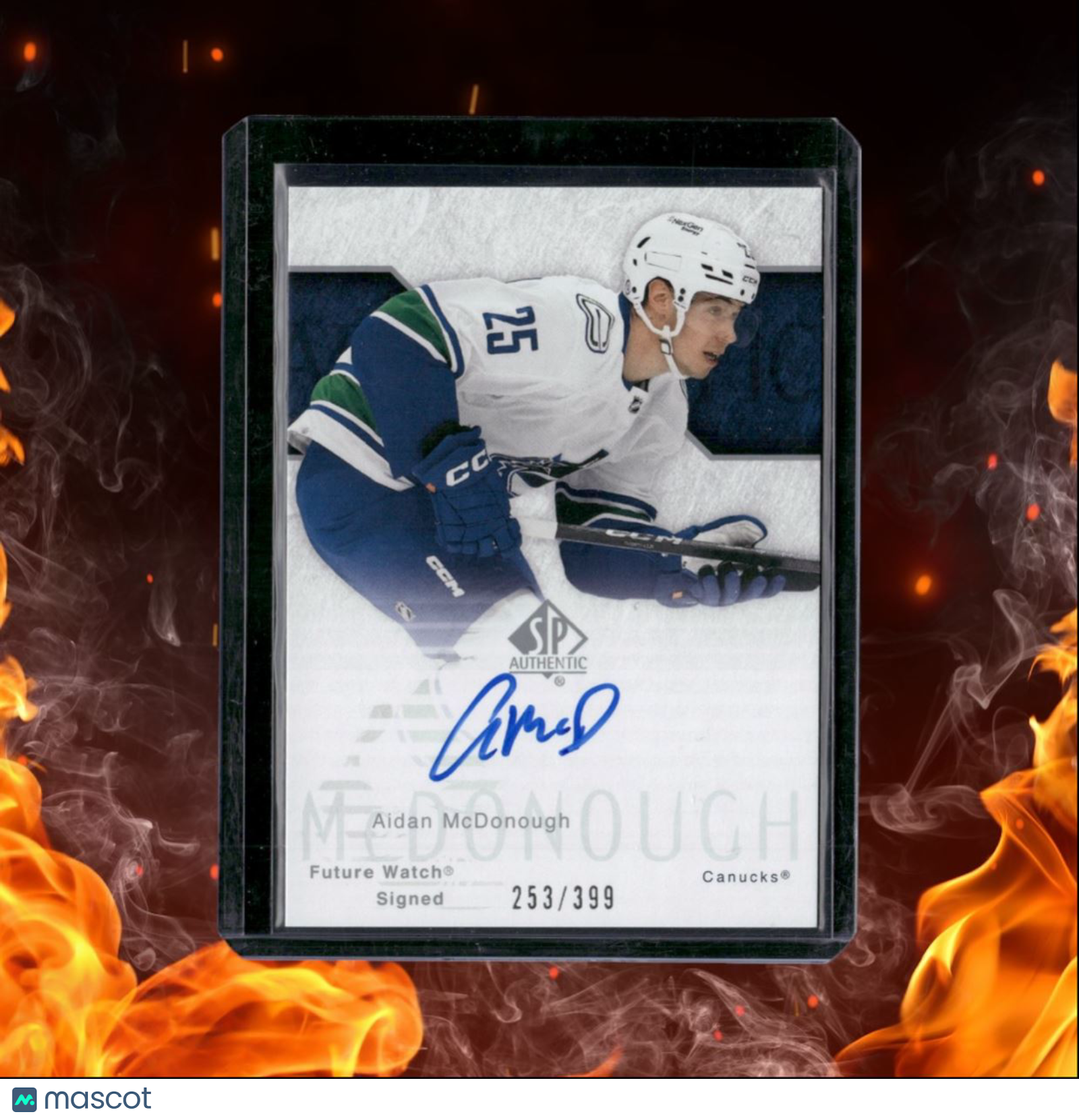 2023-24 SP Authentic Aidan McDonough Retro Future Watch Rookie Auto 253/399
