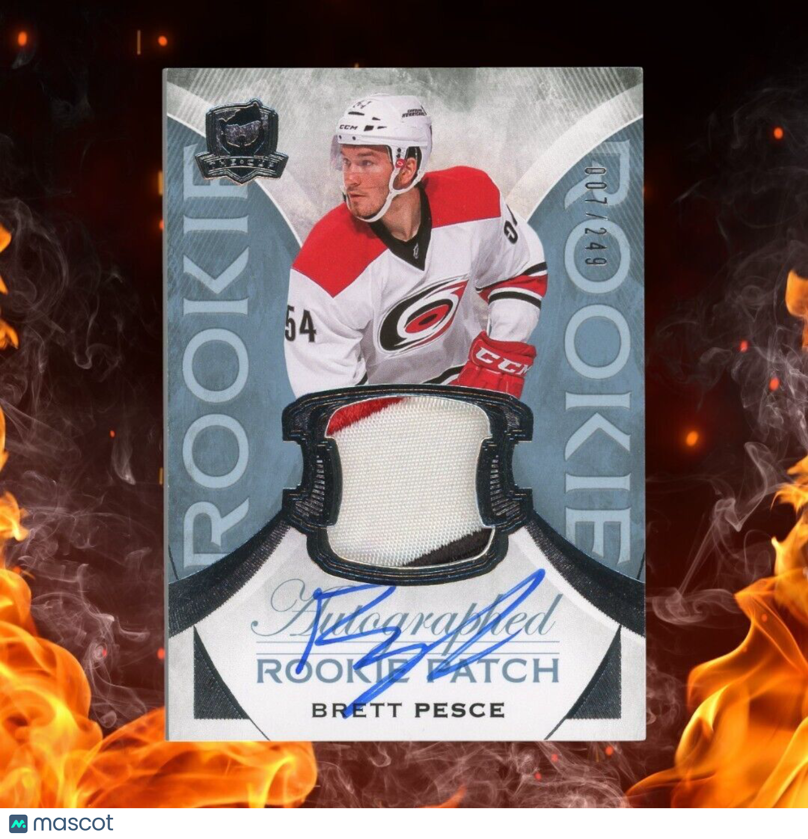 2015-16 Upper Deck The Cup BRETT PESCE Rookie Patch Auto /249 #190