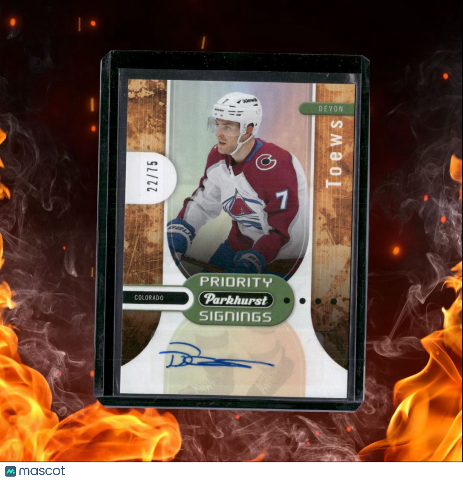 2024-25 Upper Deck Spring Devon Toews Priority Signings Auto 27/75 #PS-DT