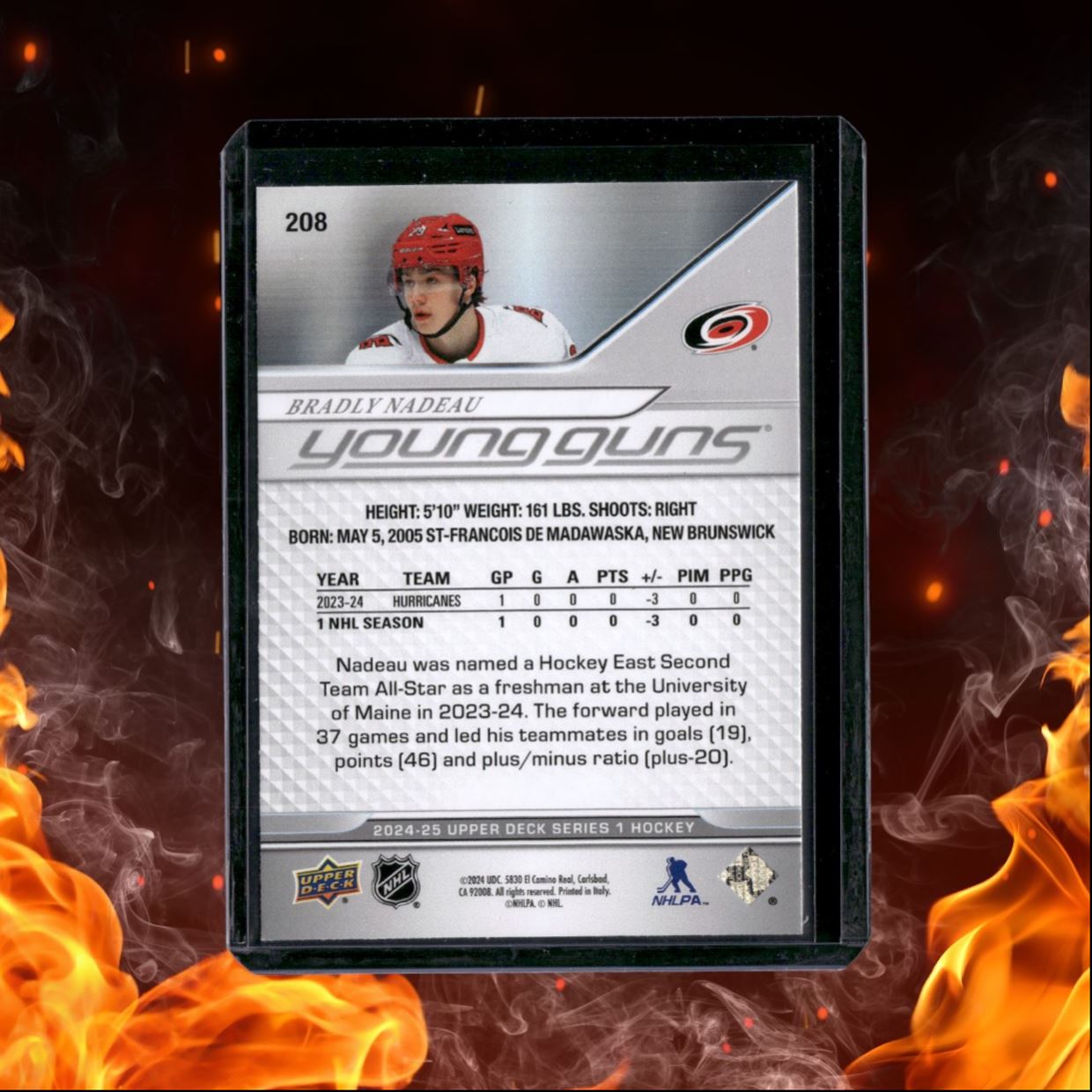 2024-25 Upper Deck Bradly Nadeau Young Guns Rookie #208