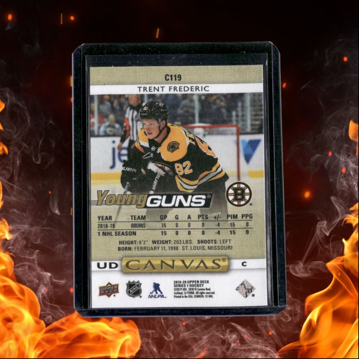 2019-20 Upper Deck Trent Frederic UD Canvas Young Guns Rookie #C119
