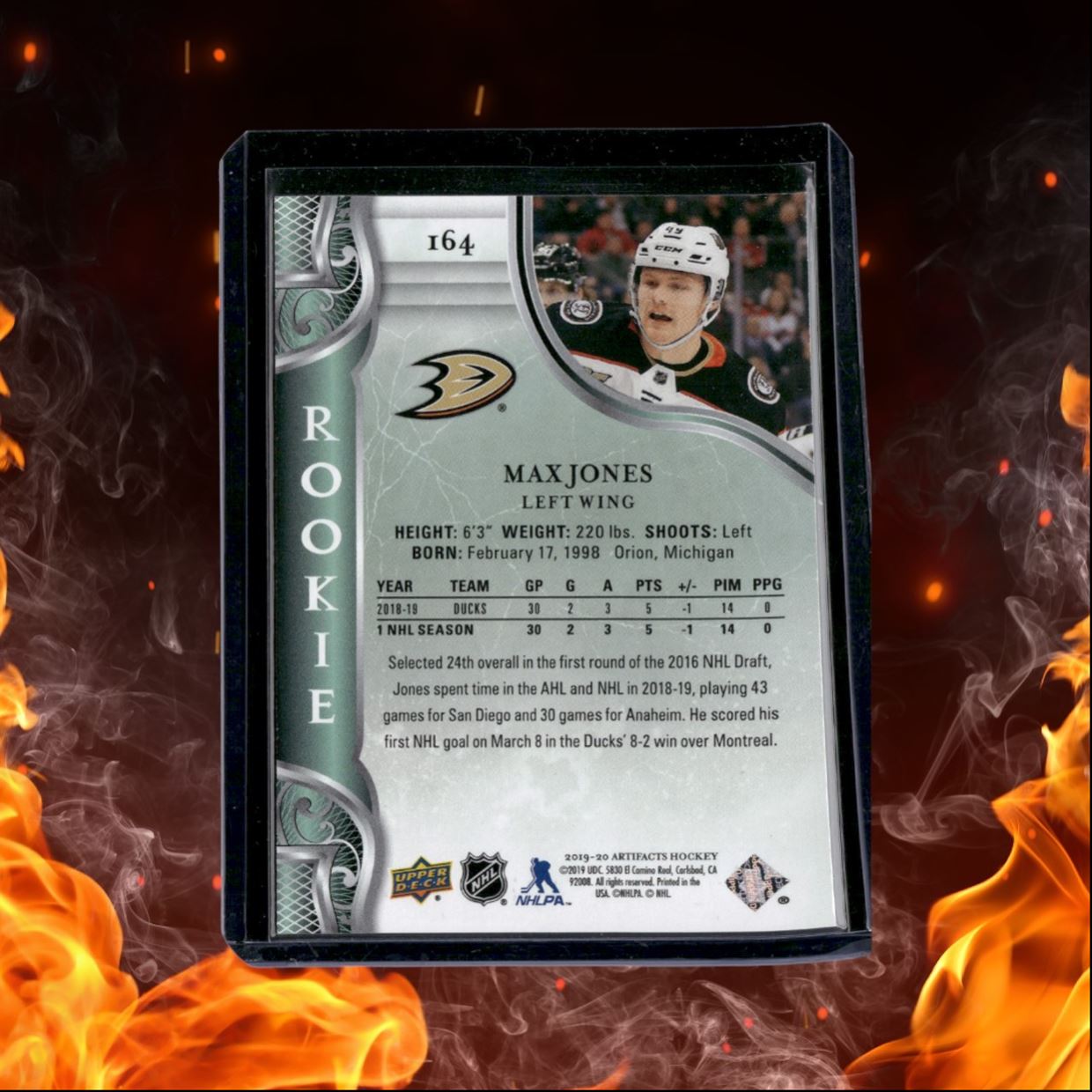 2019-20 Upper Deck Max Jones Copper Rookie 207/299 #164