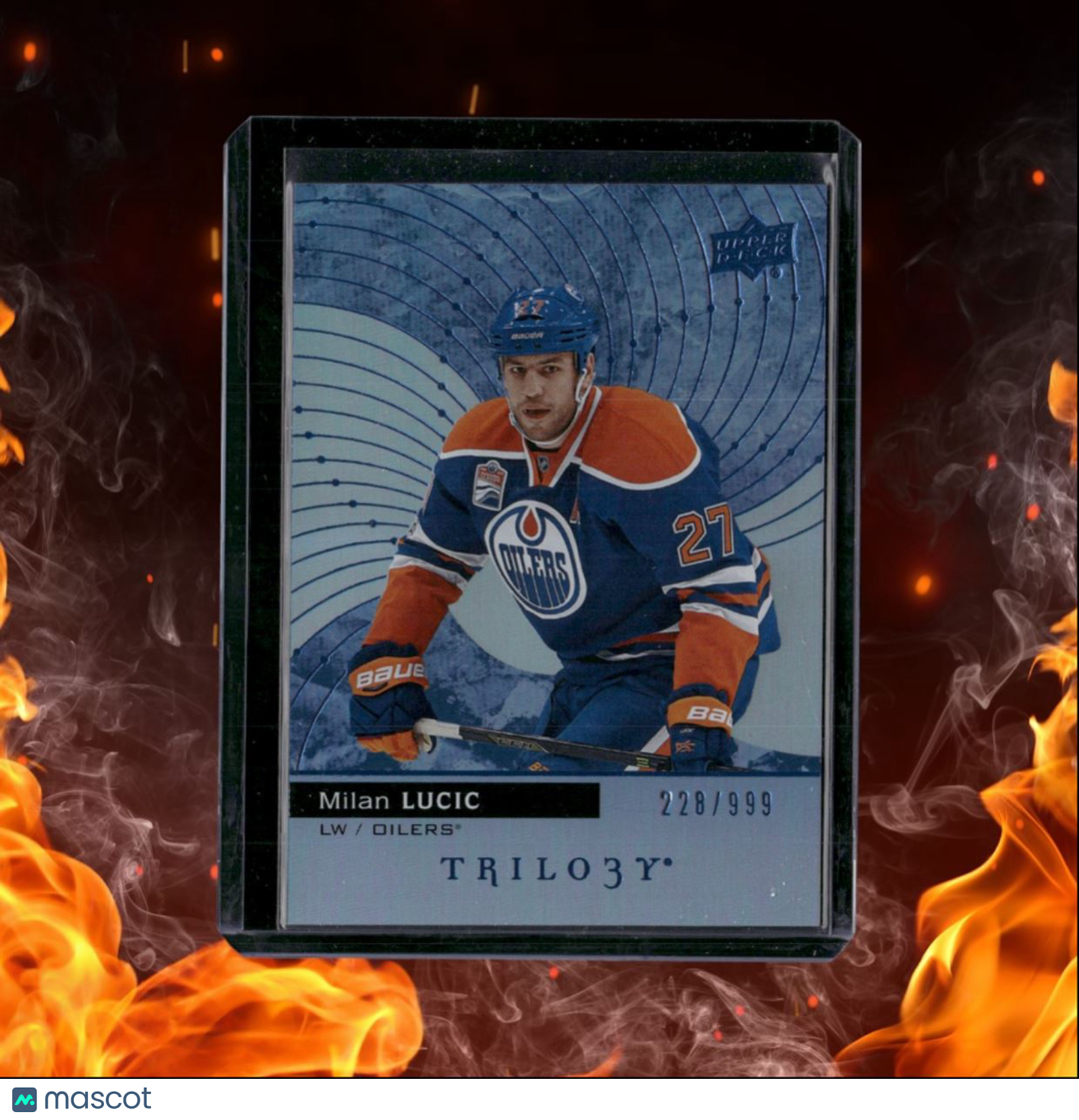 2017-18 Upper Deck Trilogy Milan Lucic Foil 228/999 #34