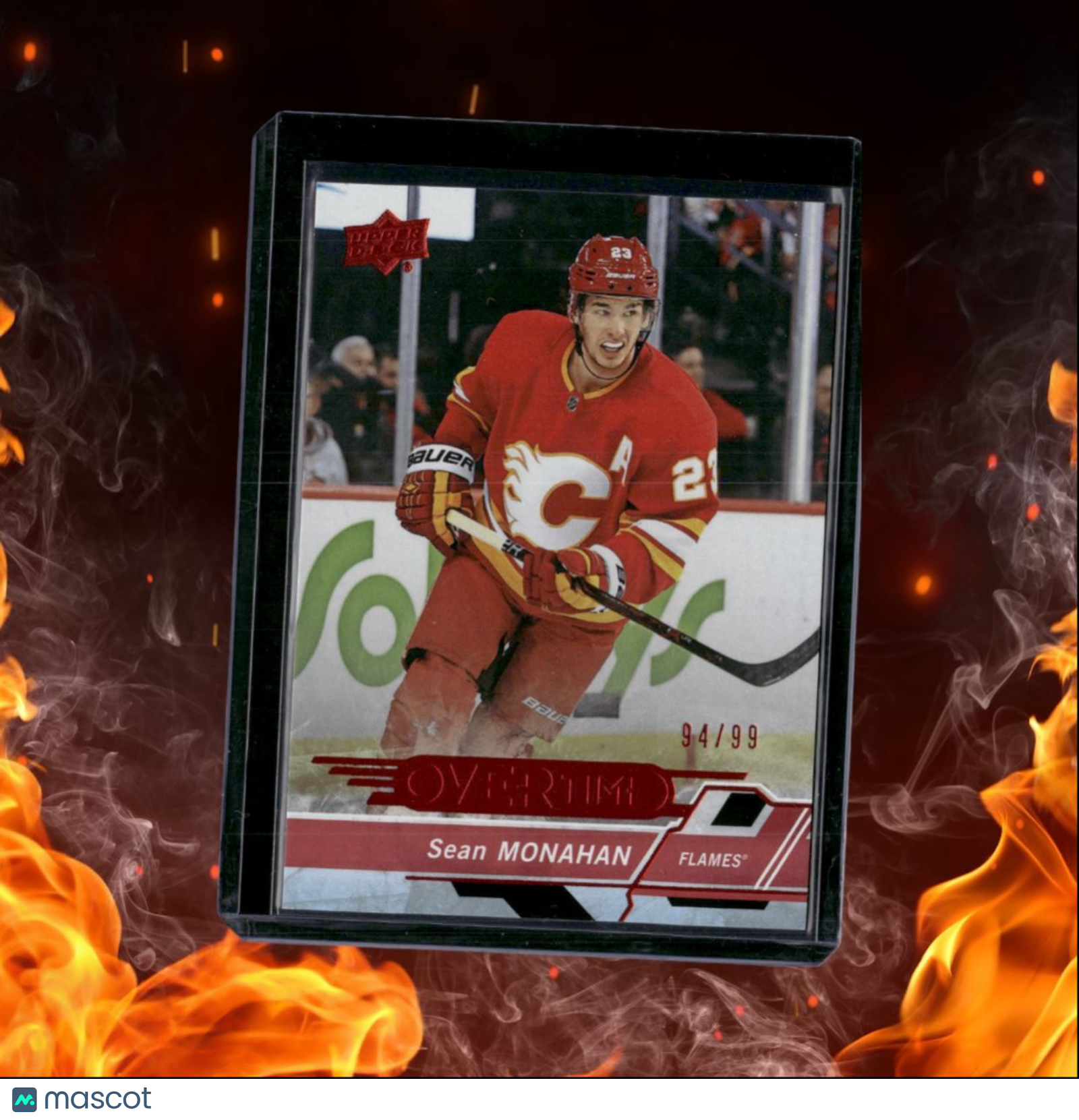 2018-19 Upper Deck Overtime Sean Monahan Red 94/99 #130
