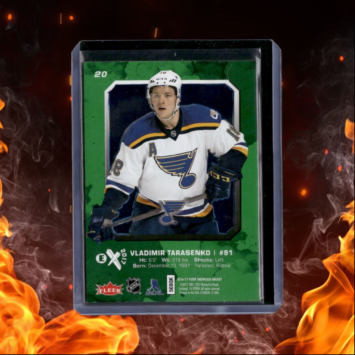 2016-17 Fleer Showcase Vladimir Tarasenko EX 2017 Credentials Future #20