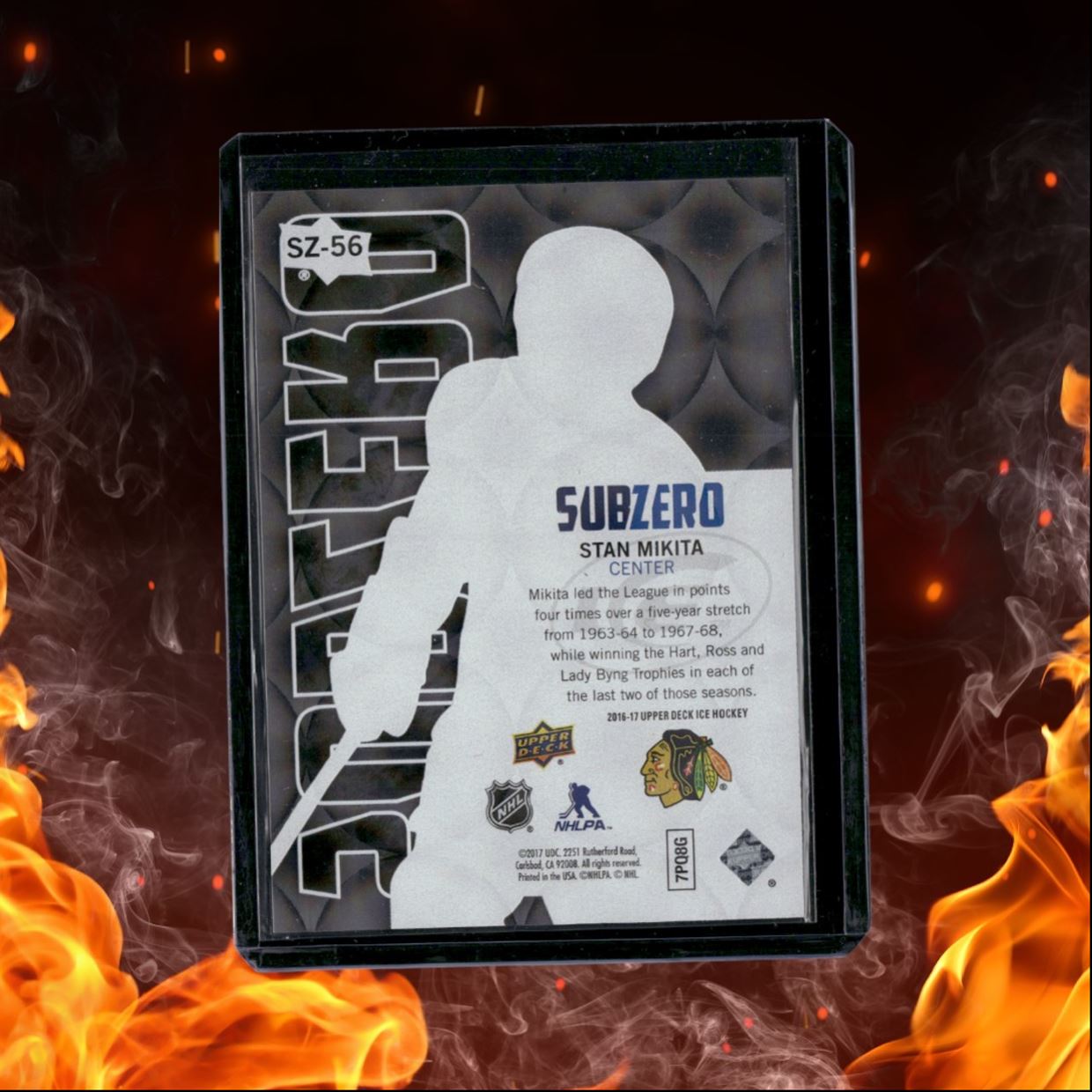 2016-17 Upper Deck ICE Stan Mikita SubZero #SZ-56