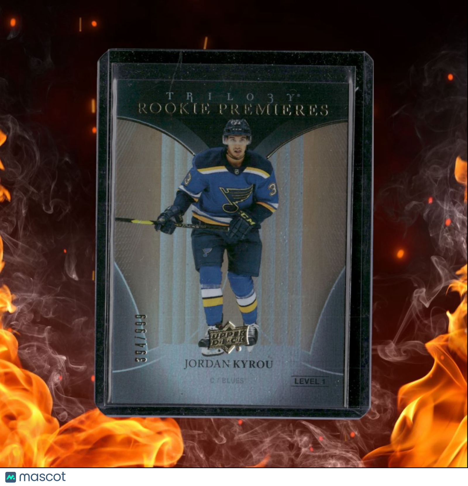 2018-19 Upper Deck Trilogy Jordan Kyrou Premieres Rookie 394/999 #58