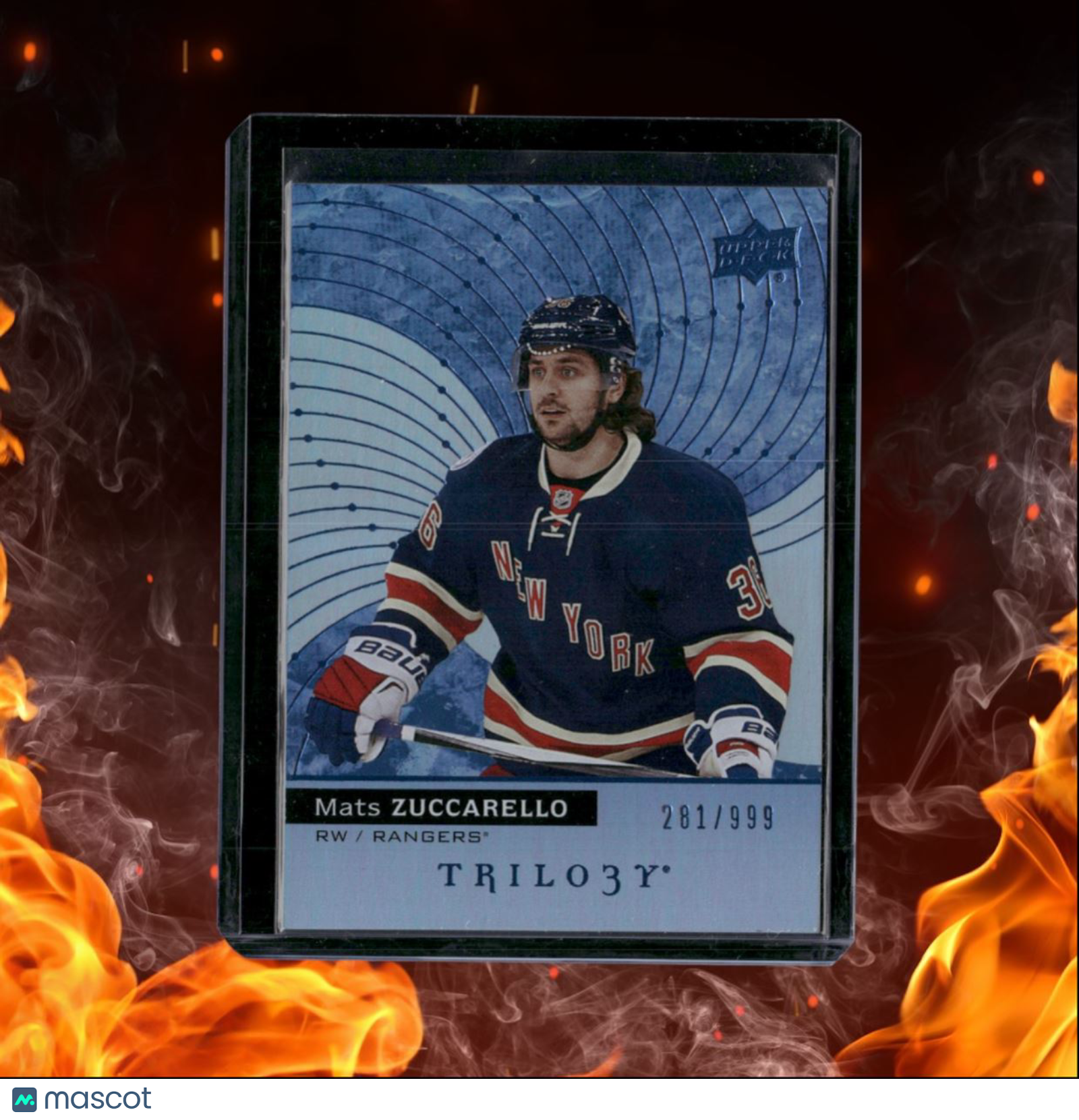 2017-18 Upper Deck Trilogy Mats Zuccarello Foil 281/999 #6