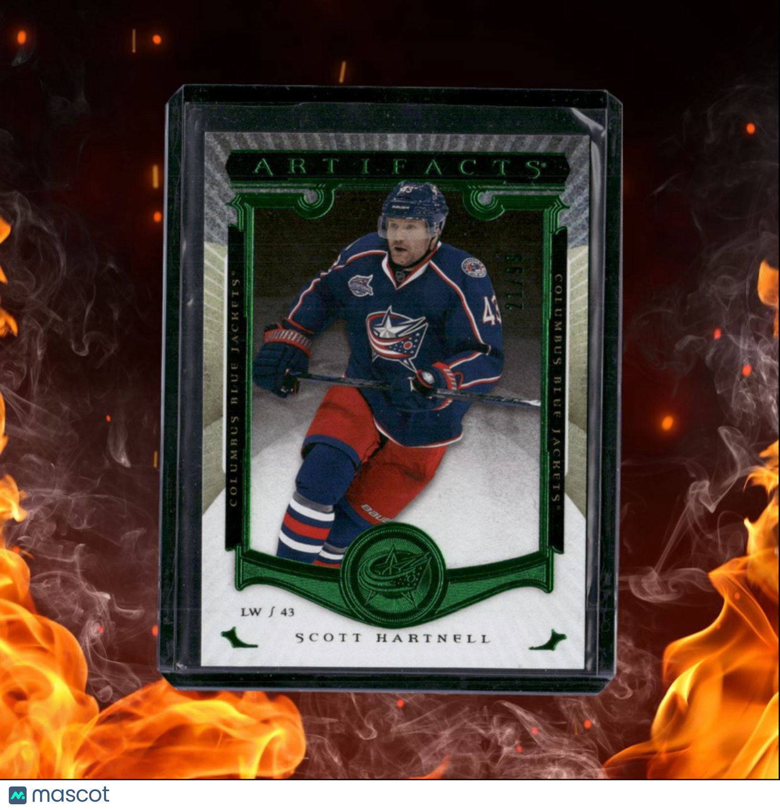 2015-16 Upper Deck Artifacts Scott Hartnell Emerald Green 21/99 #24