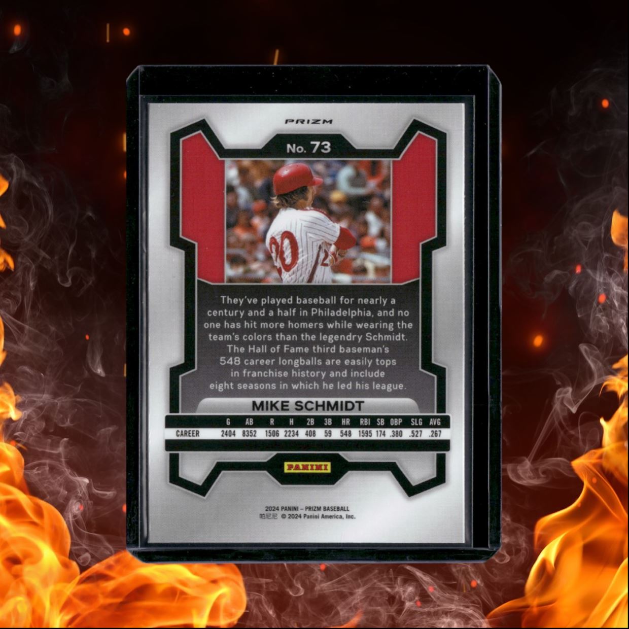 2024 Panini Prizm Mike Schmidt Legends Silver Prizm #73