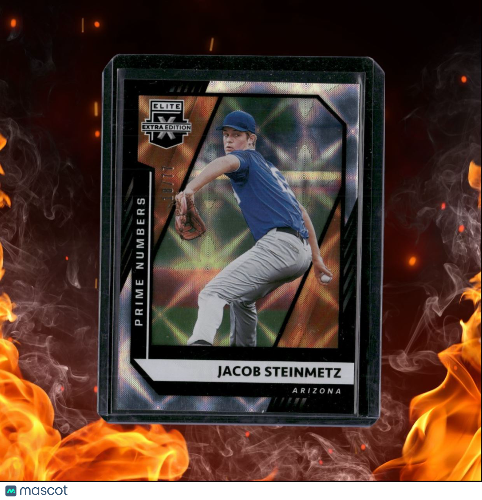 2021 Panini Elite Extra Edition Jacob Steinmetz Prospect Prime Numbers Auto