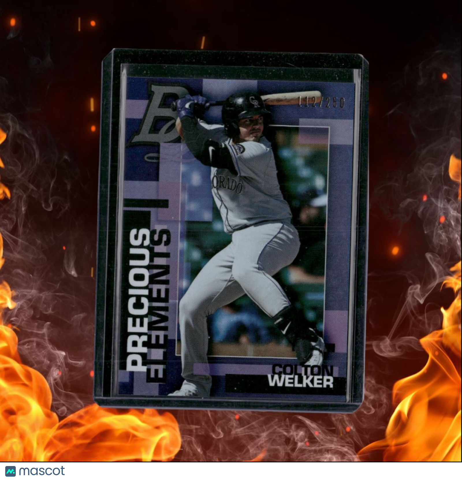 2020 Bowman Platinum Colton Welker Prospect Precious Elements Purple 112/250