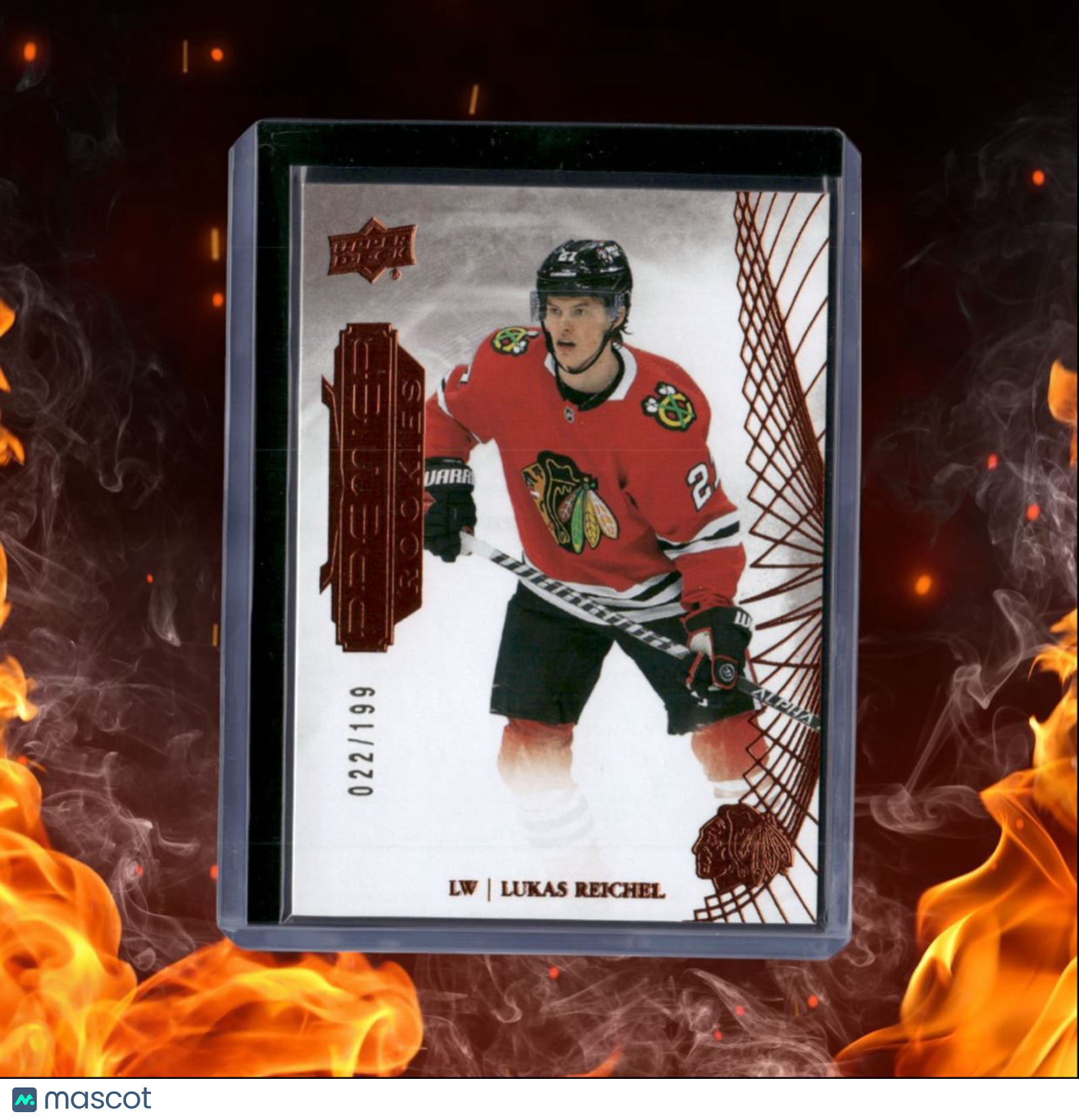 2022-23 Upper Deck Premier Lukas Reichel Bronze Rookie 022/199 #125