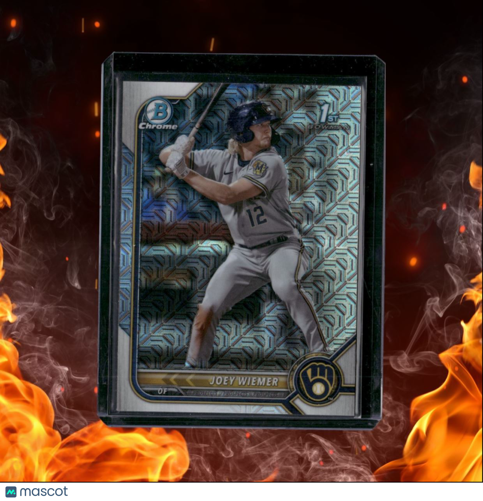 2022 Bowman Chrome Prospects Joey Wiemer 1st Mojo Refractor #BCP-207