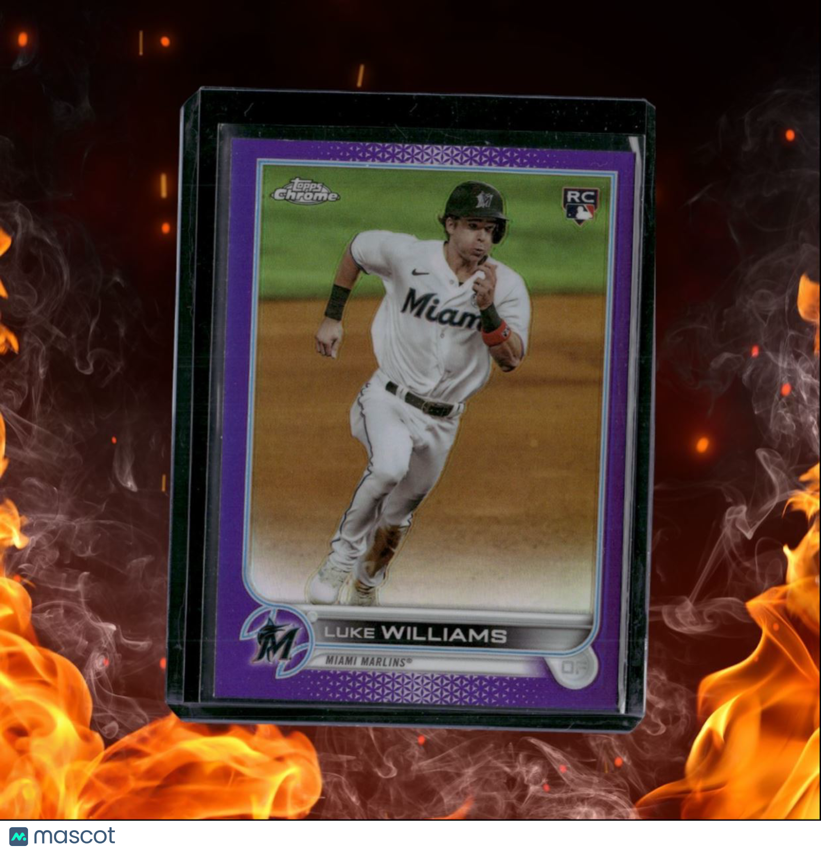 2022 Topps Chrome Luke Williams Purple Rookie #USC75