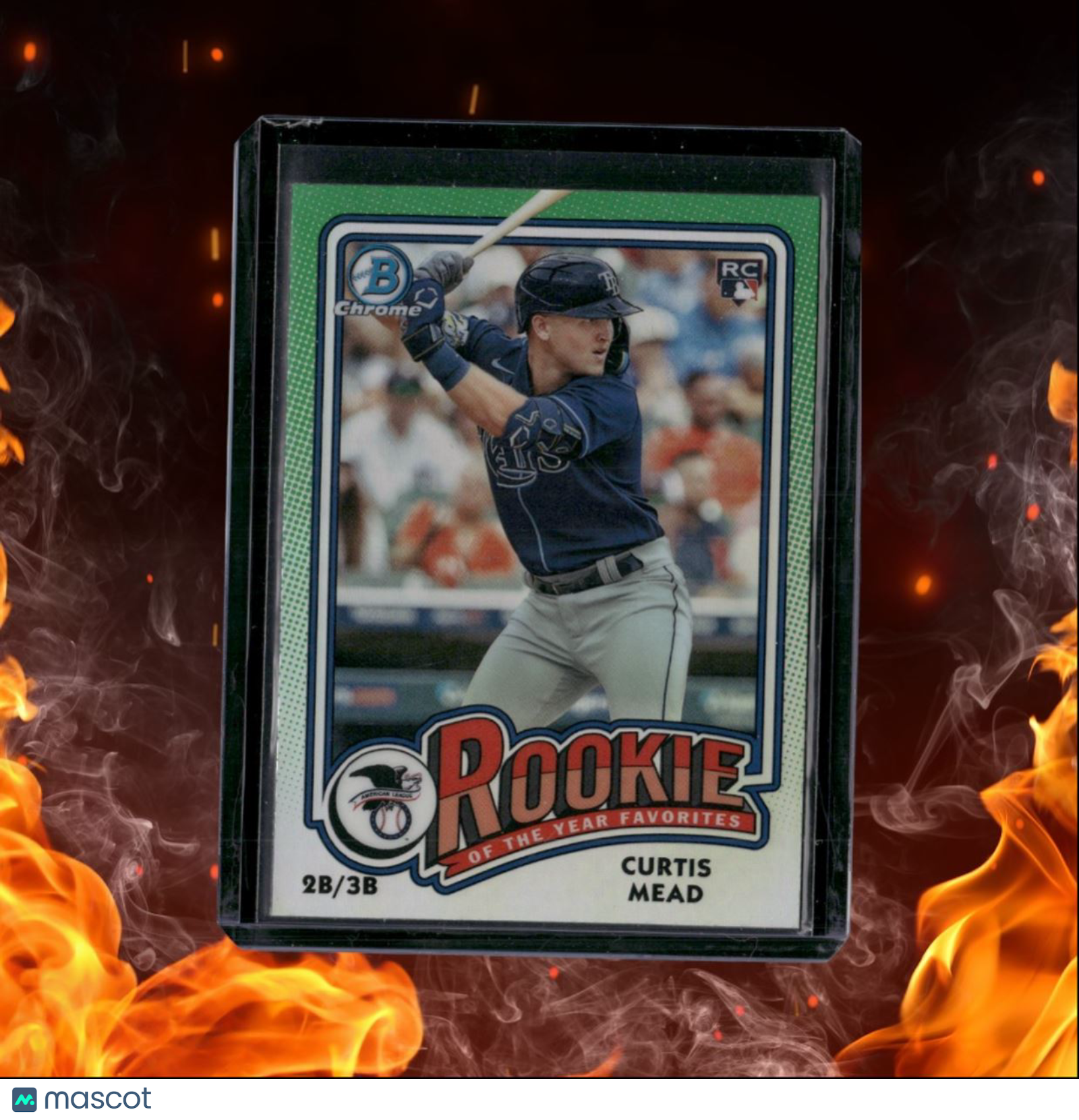 2024 Bowman Chrome Curtis Mead Of the Year Green Rookie #ROY-10