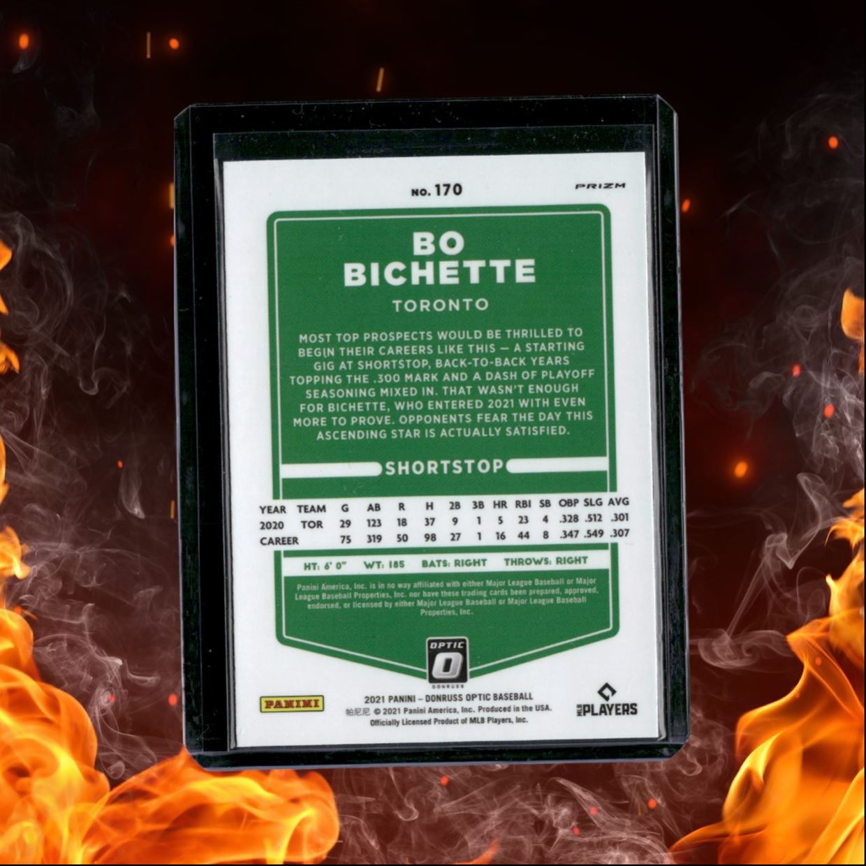 2021 Panini Donruss Optic Bo Bichette Holo Prizm #170