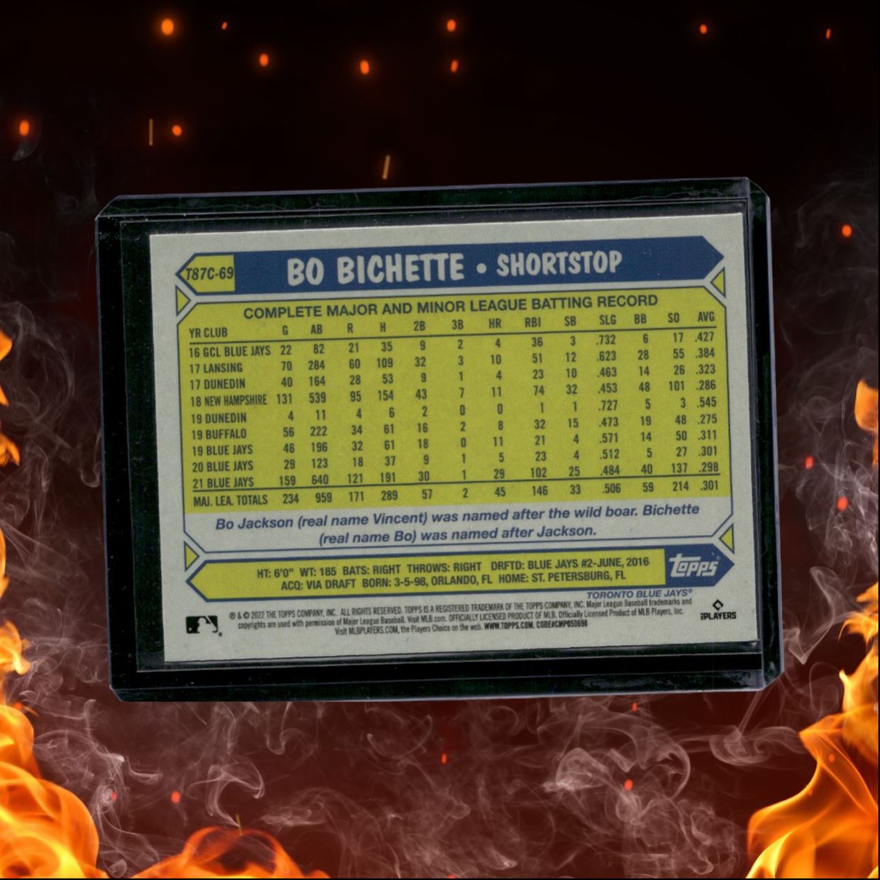 2023 Topps Chrome Bo Bichette Retro Gold Mojo #T87C-69
