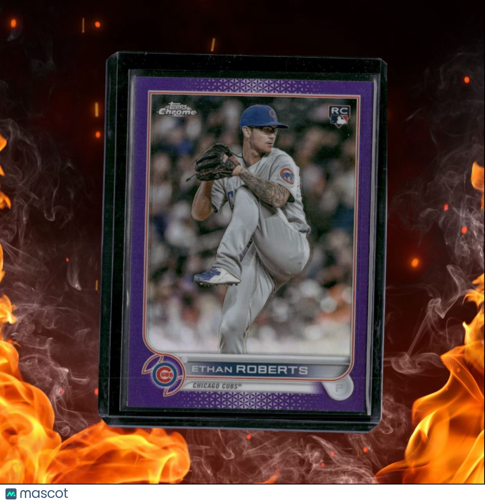 2022 Topps Chrome Update Ethan Roberts Purple Rookie #USC31