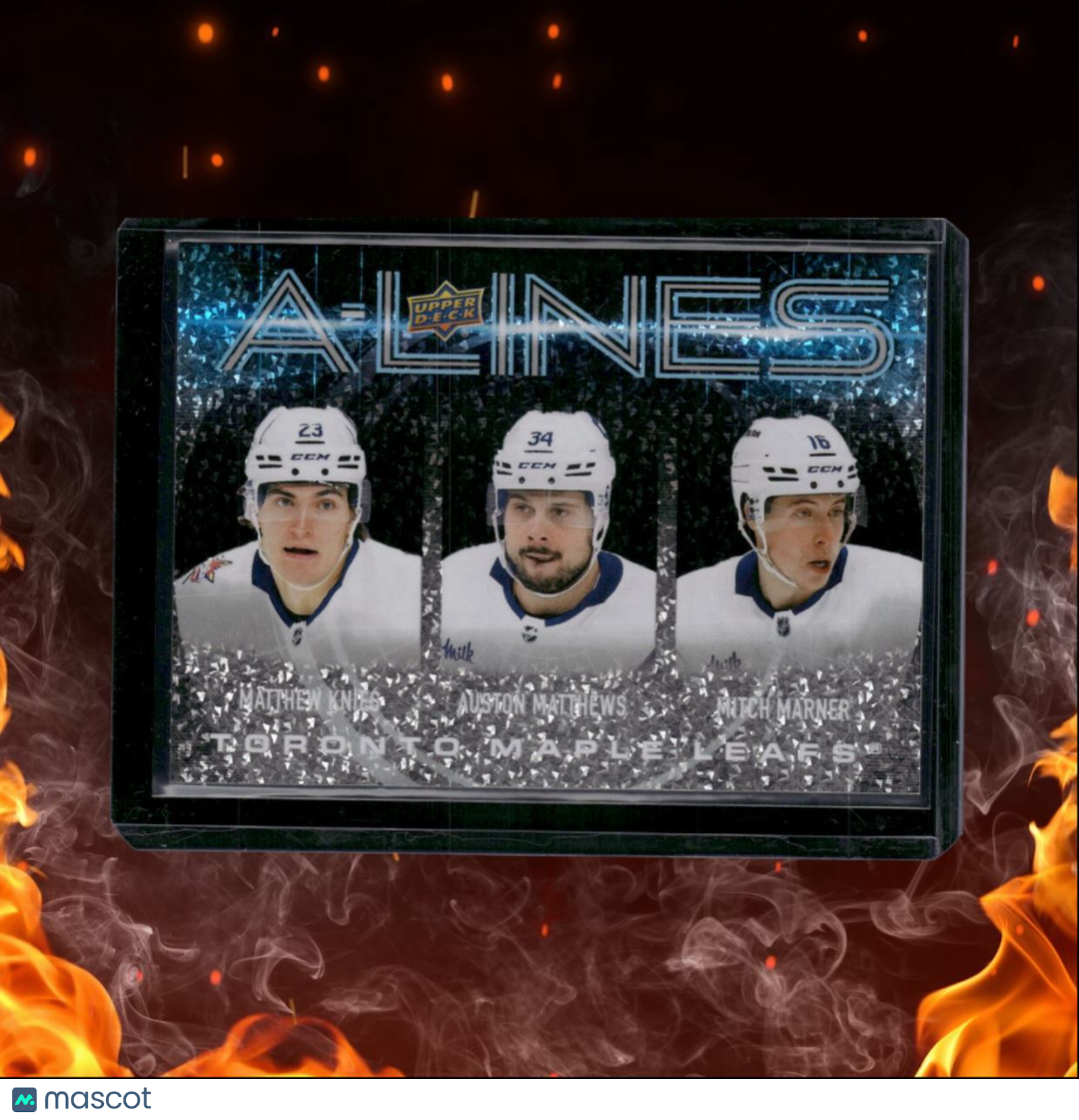 2024-25 Upper Deck Matthew Knies / Auston Matthews / Mitch Marner A-Lines