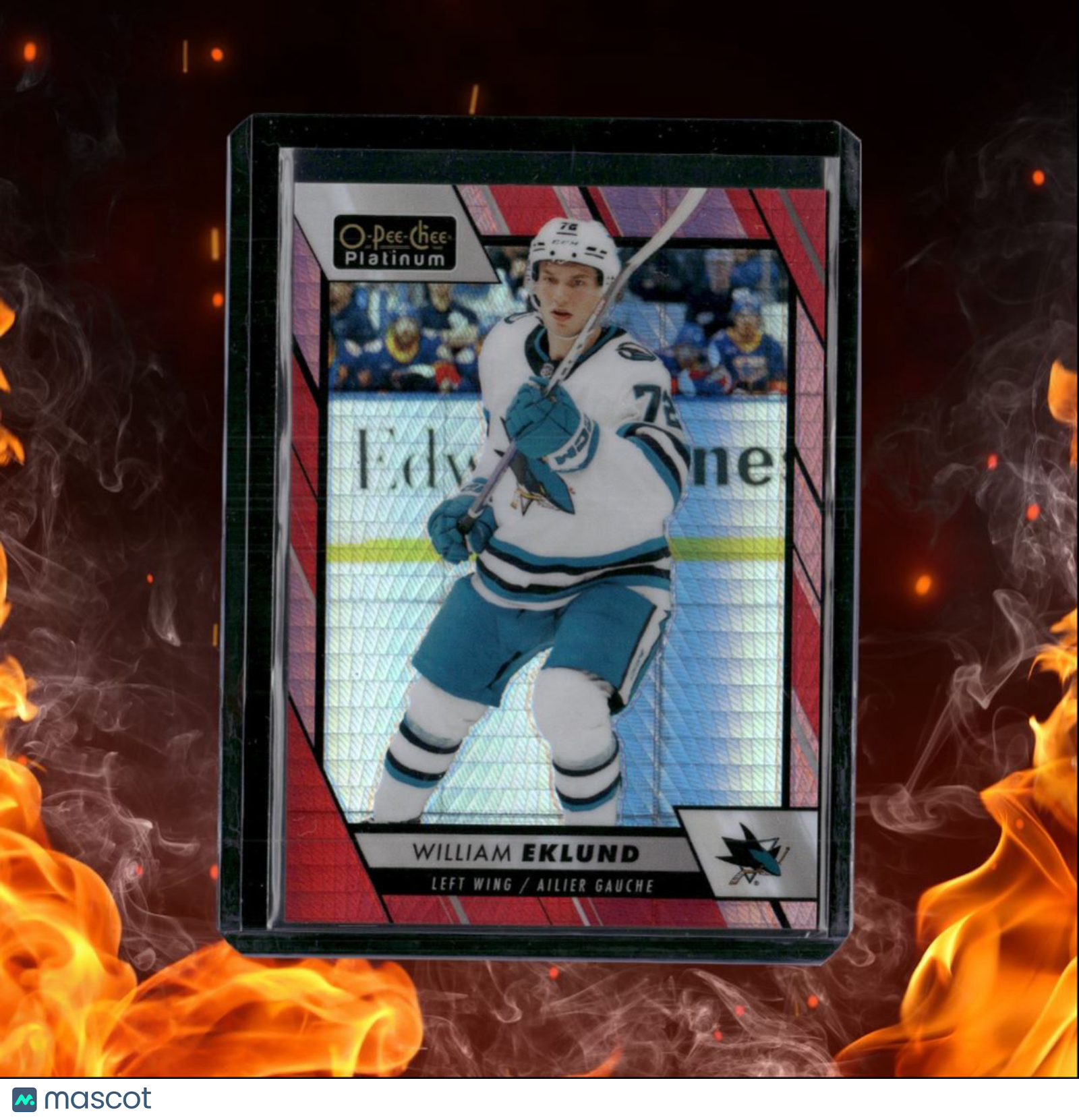 2023-24 O-Pee-Chee Platinum William Eklund Red Prism 099/199 #97