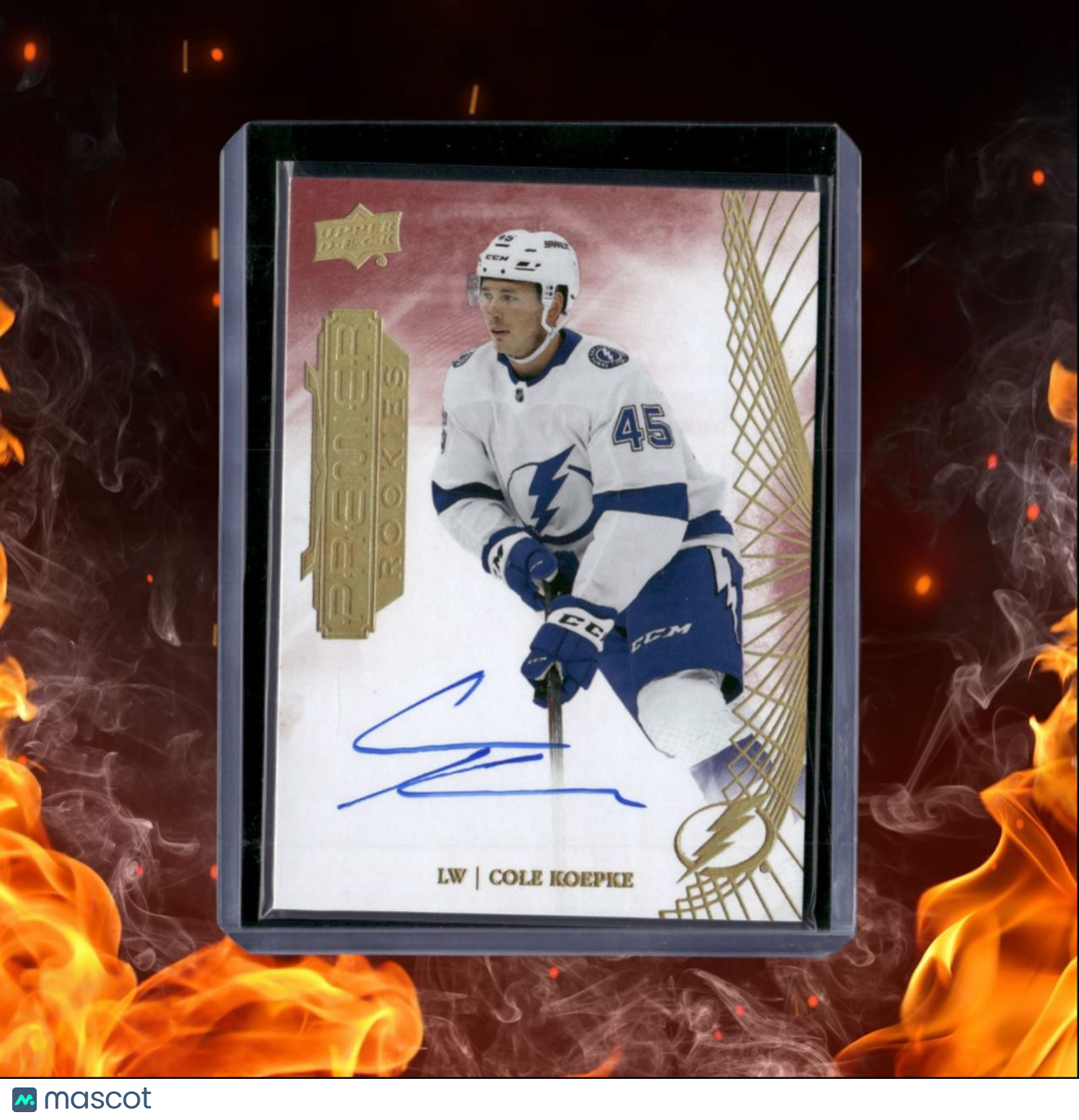 2022-23 Upper Deck Premier Cole Koepke Red Rookie Auto #110
