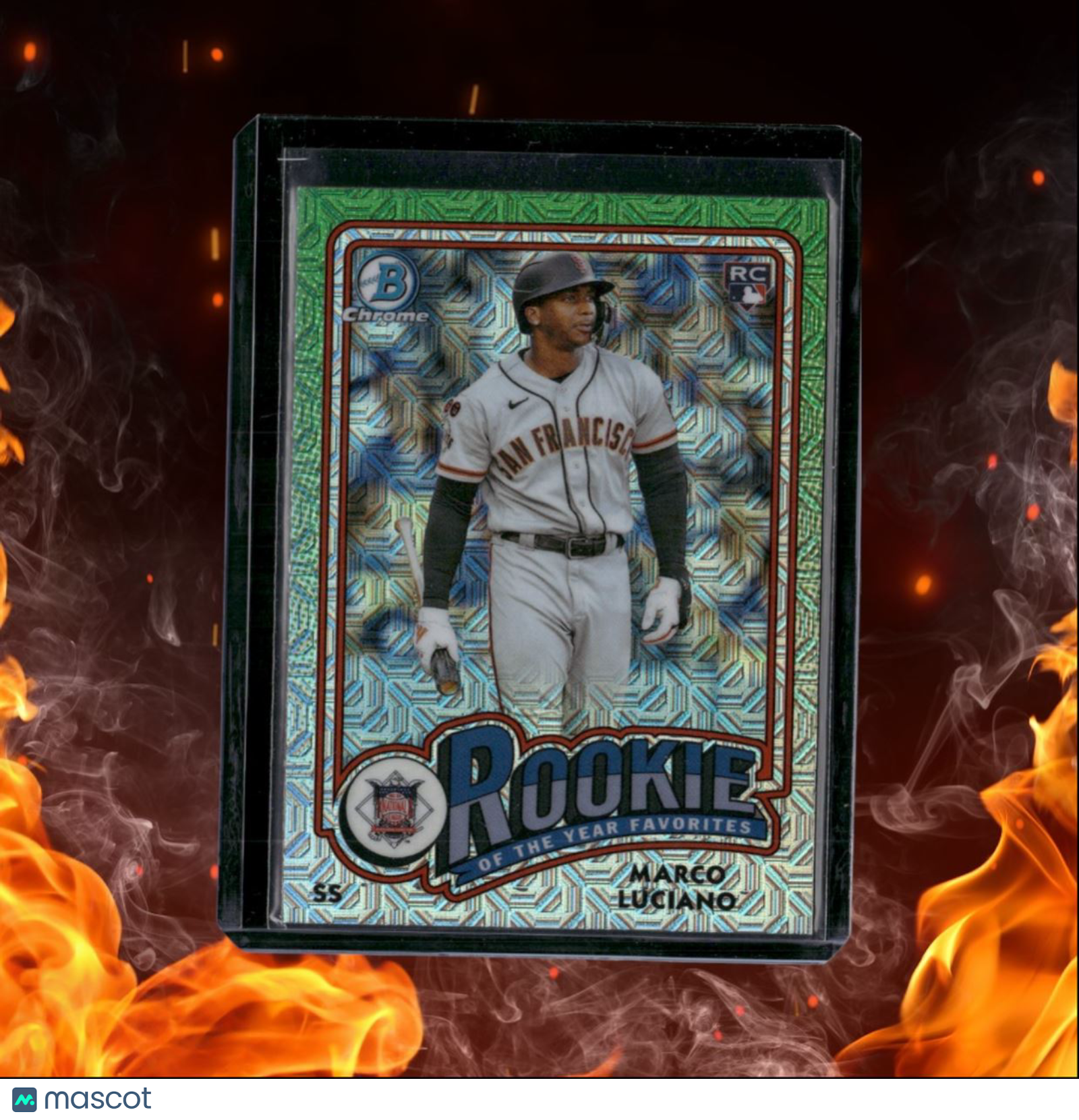 2024 Bowman Chrome Marco Luciano Green Mega Rookie #ROY-11
