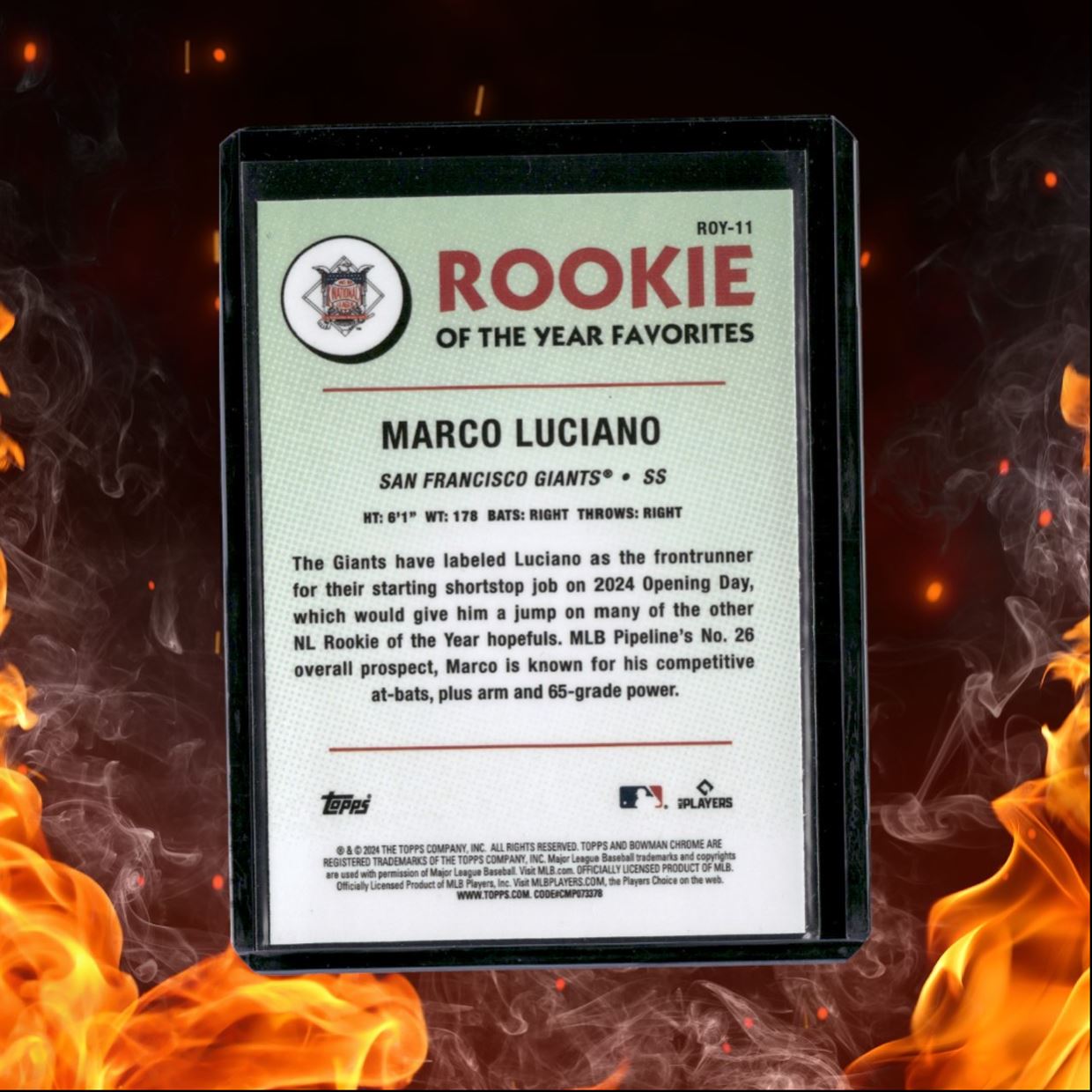 2024 Bowman Chrome Marco Luciano Green Mega Rookie #ROY-11