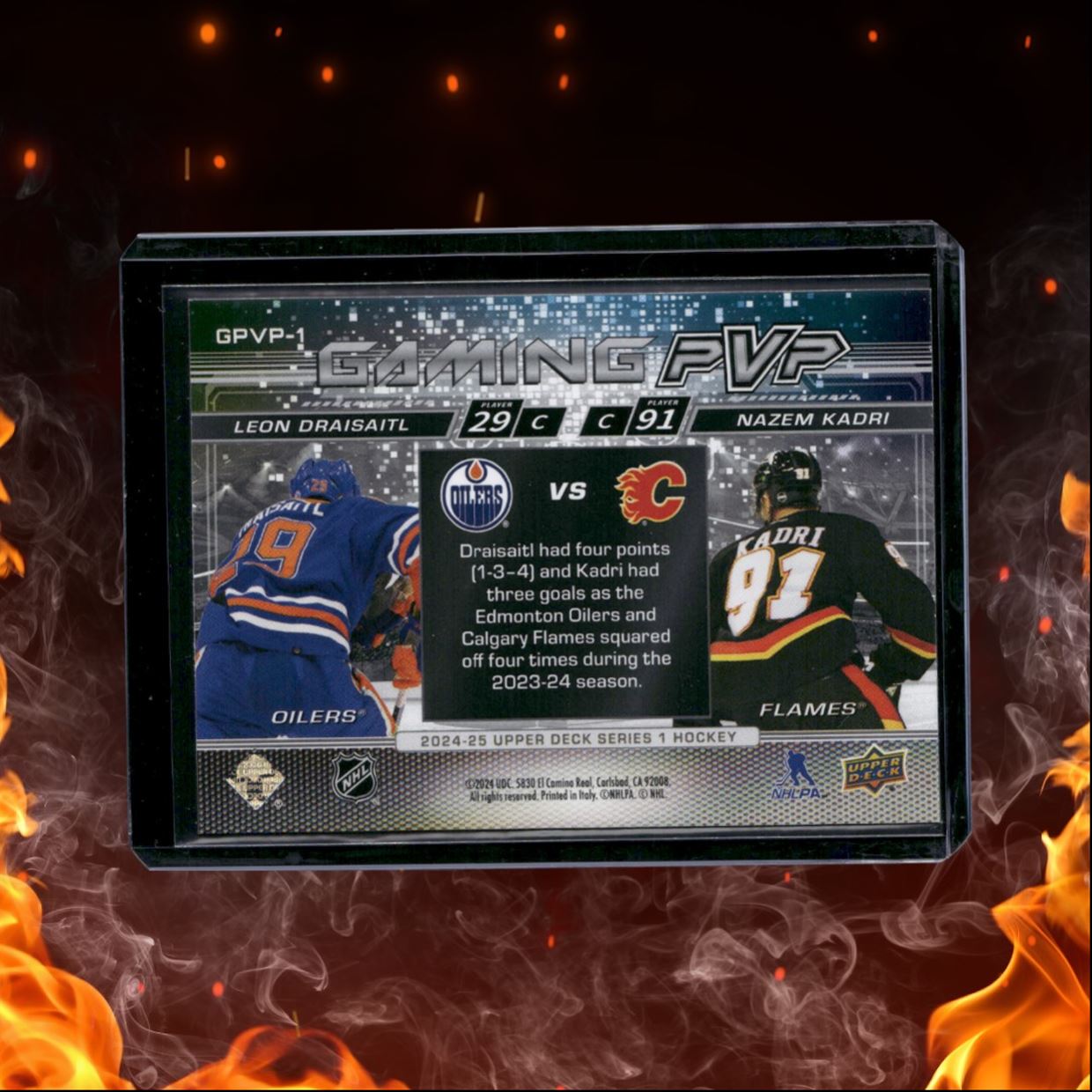 2024-25 Upper Deck Leon Draisaitl / Nazem Kadri Gaming PVP Speckle #GPVP-1