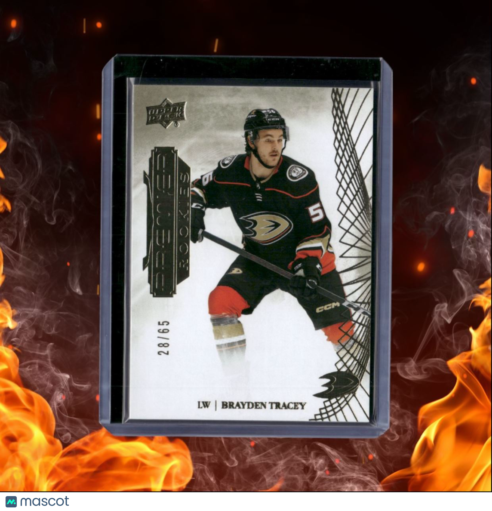2022-23 Upper Deck Premier Brayden Tracey Gold Spectrum Rookie 28/65 #122