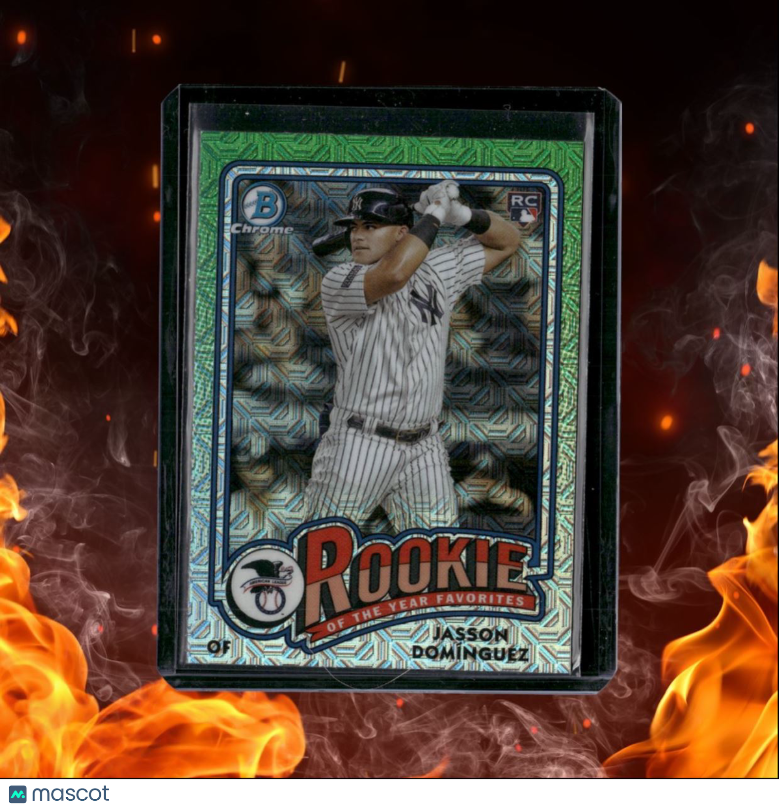 2024 Bowman Chrome Jasson Dominguez Green Mega Rookie #ROY-6