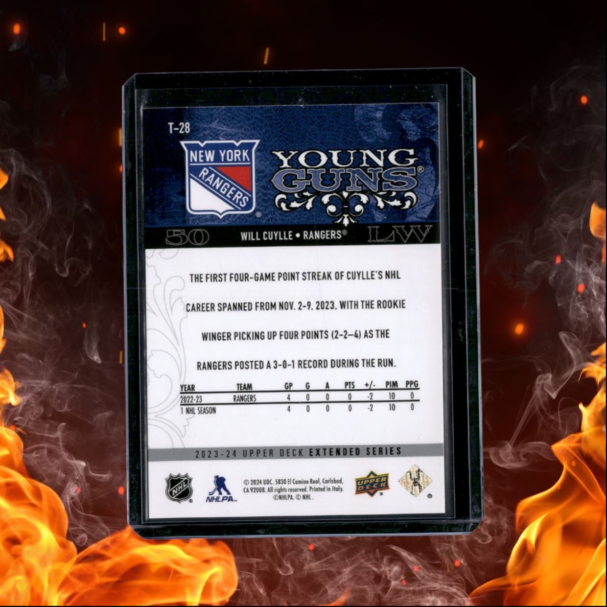 2023-24 Upper Deck Will Cuylle 2008-09 Retro Young Guns Rookie #T-28