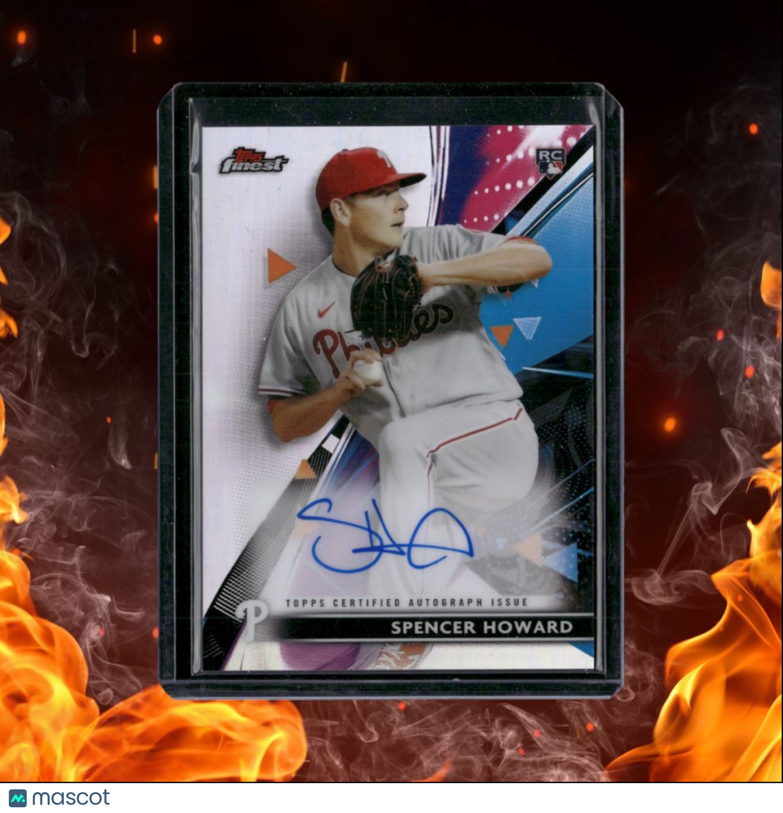 2021 Topps Finest Spencer Howard Rookie Auto #FA-SH