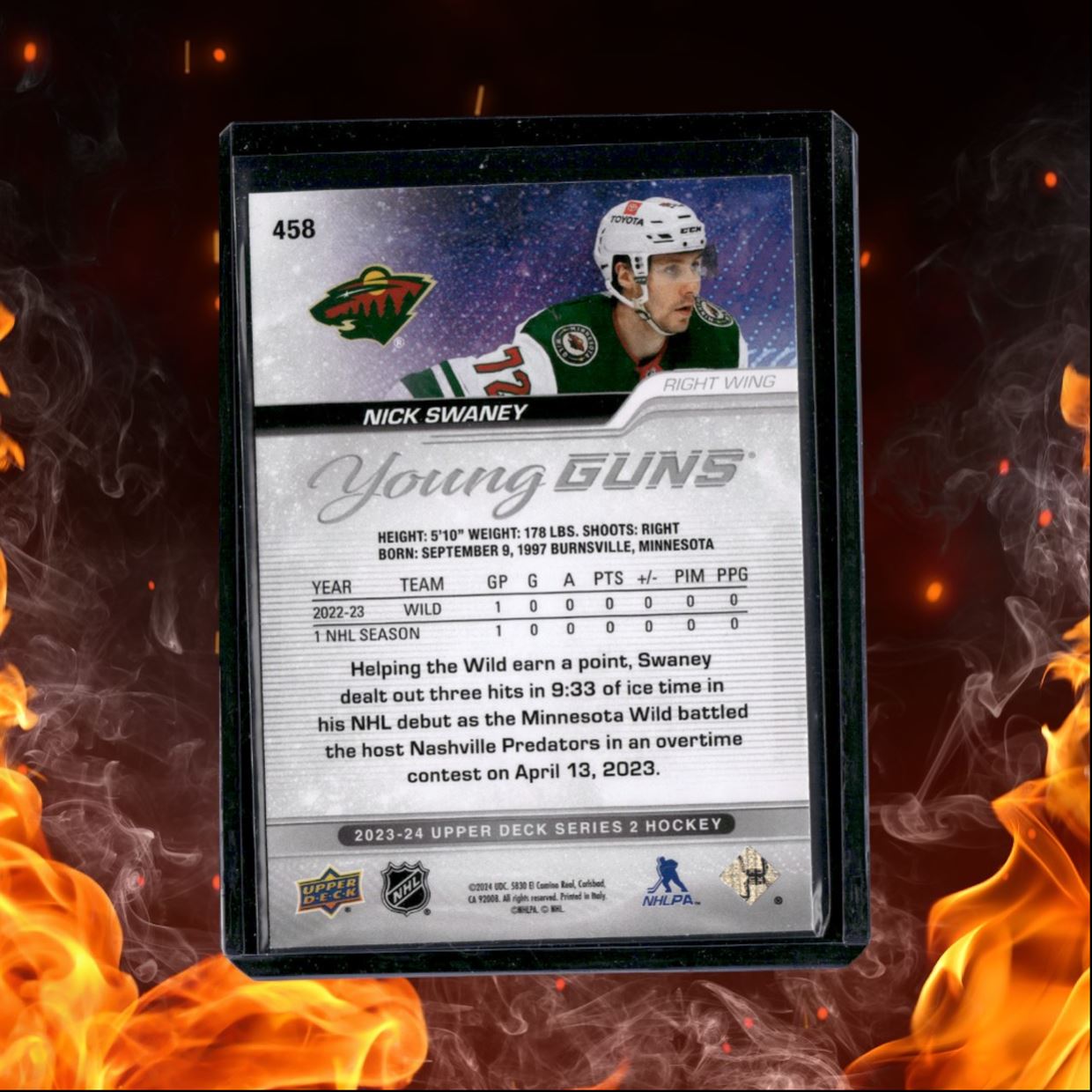 2023-24 Upper Deck Nick Swaney Young Guns Rookie #458