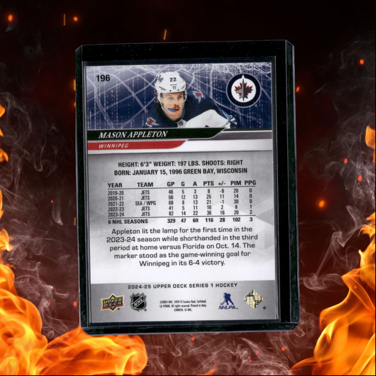 2024-25 Upper Deck Mason Appleton Deluxe 028/250 #196