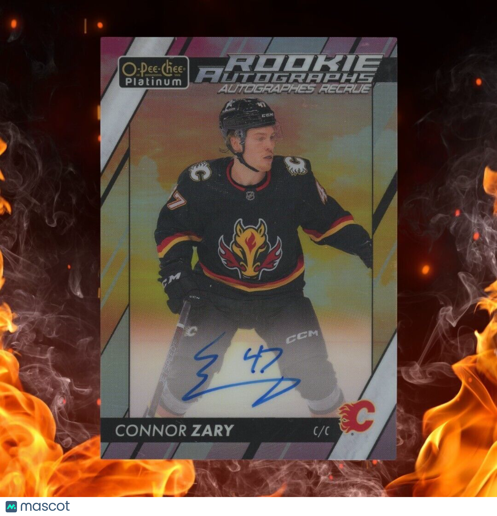 2023-24 O-Pee-Chee Platinum CONNOR ZARY Marquee Rookie Auto Sunset SP #R-CZ